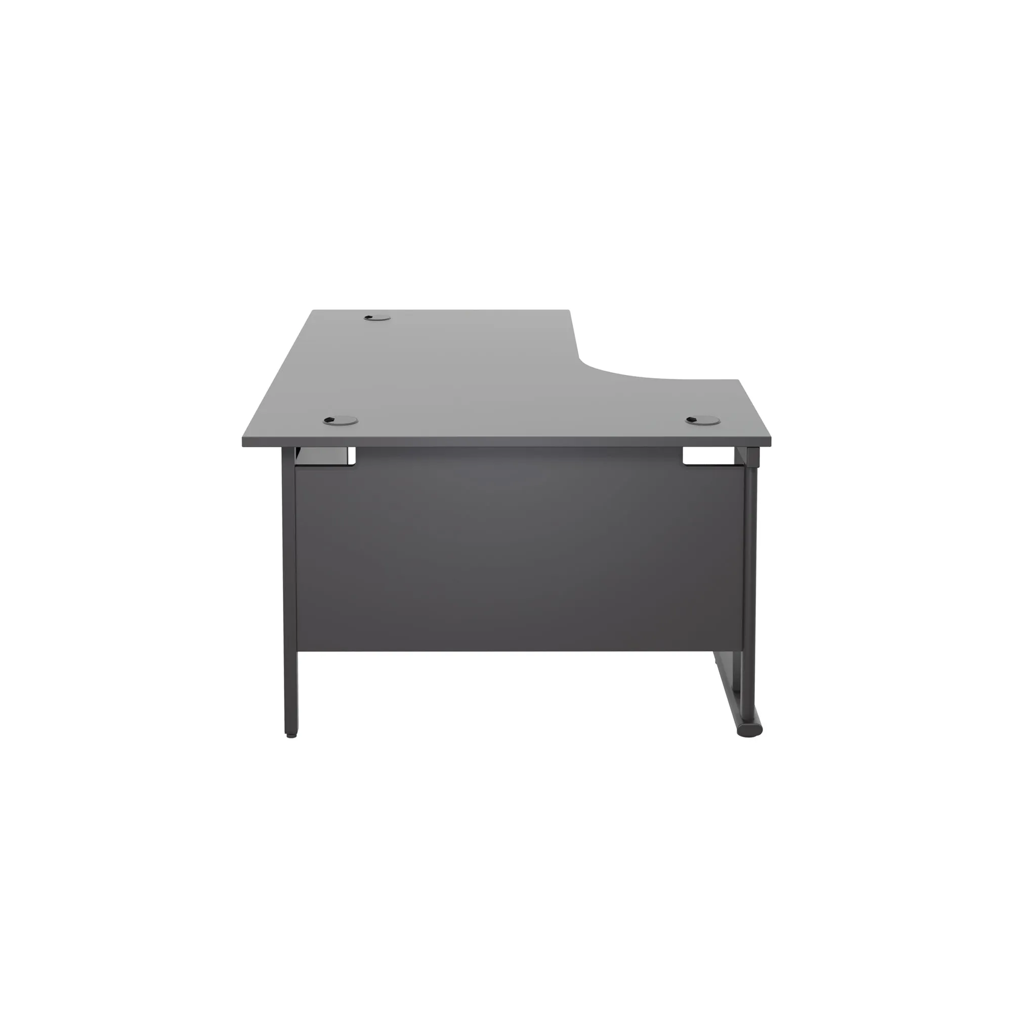 Twin Upright Left Hand 1800mm Crescent Desk