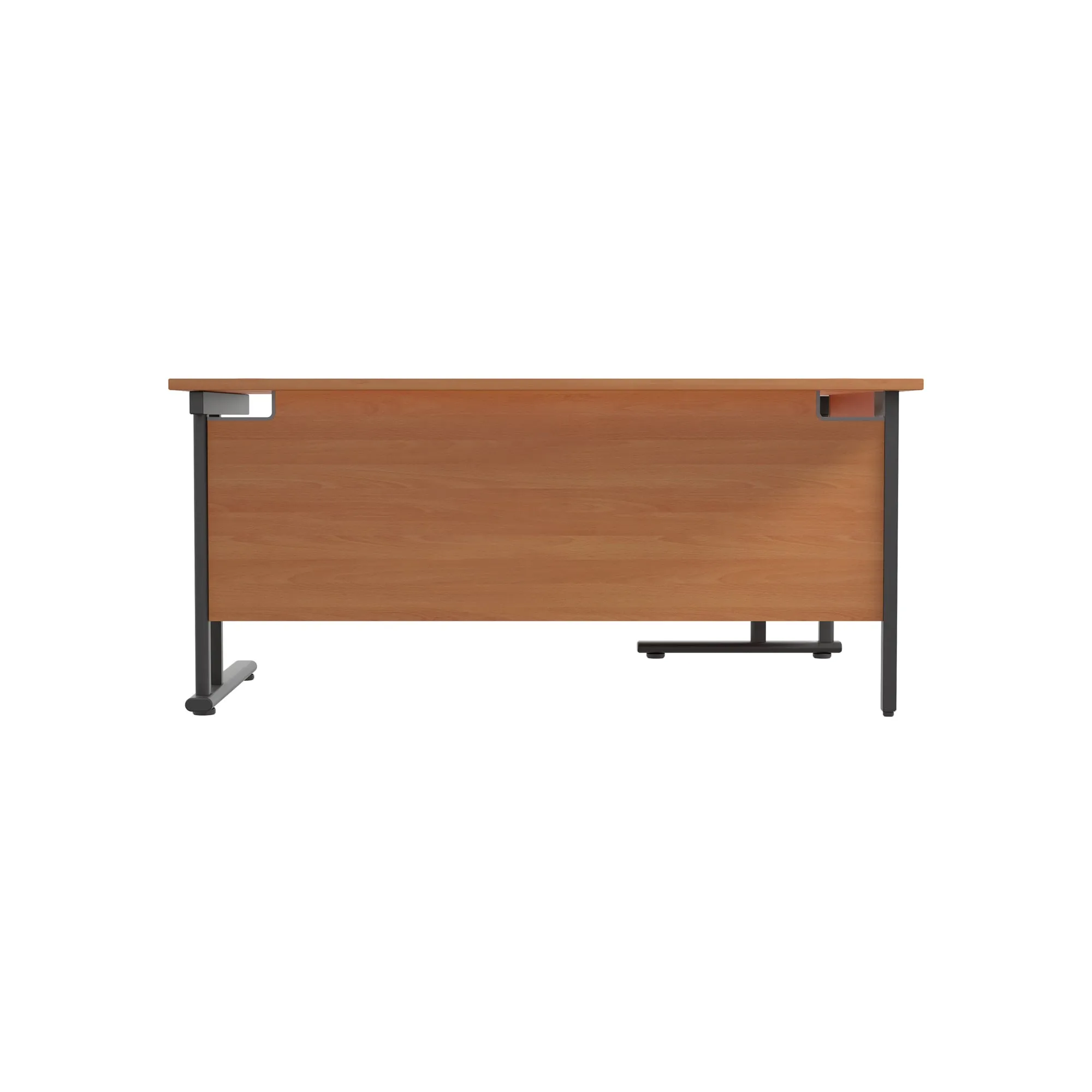 Twin Upright Left Hand 1800mm Crescent Desk
