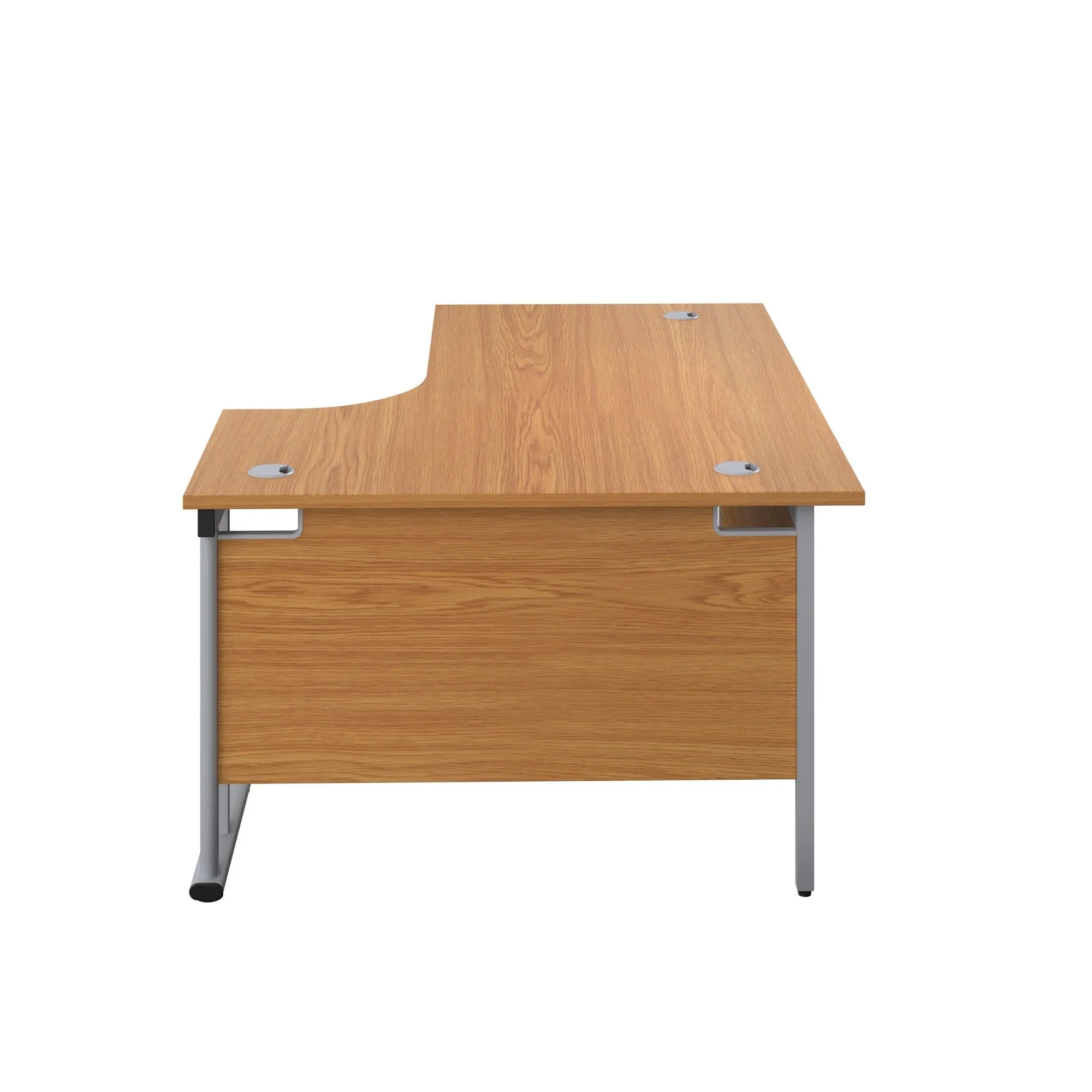 Twin Upright Right Hand 1600mm Crescent Desk
