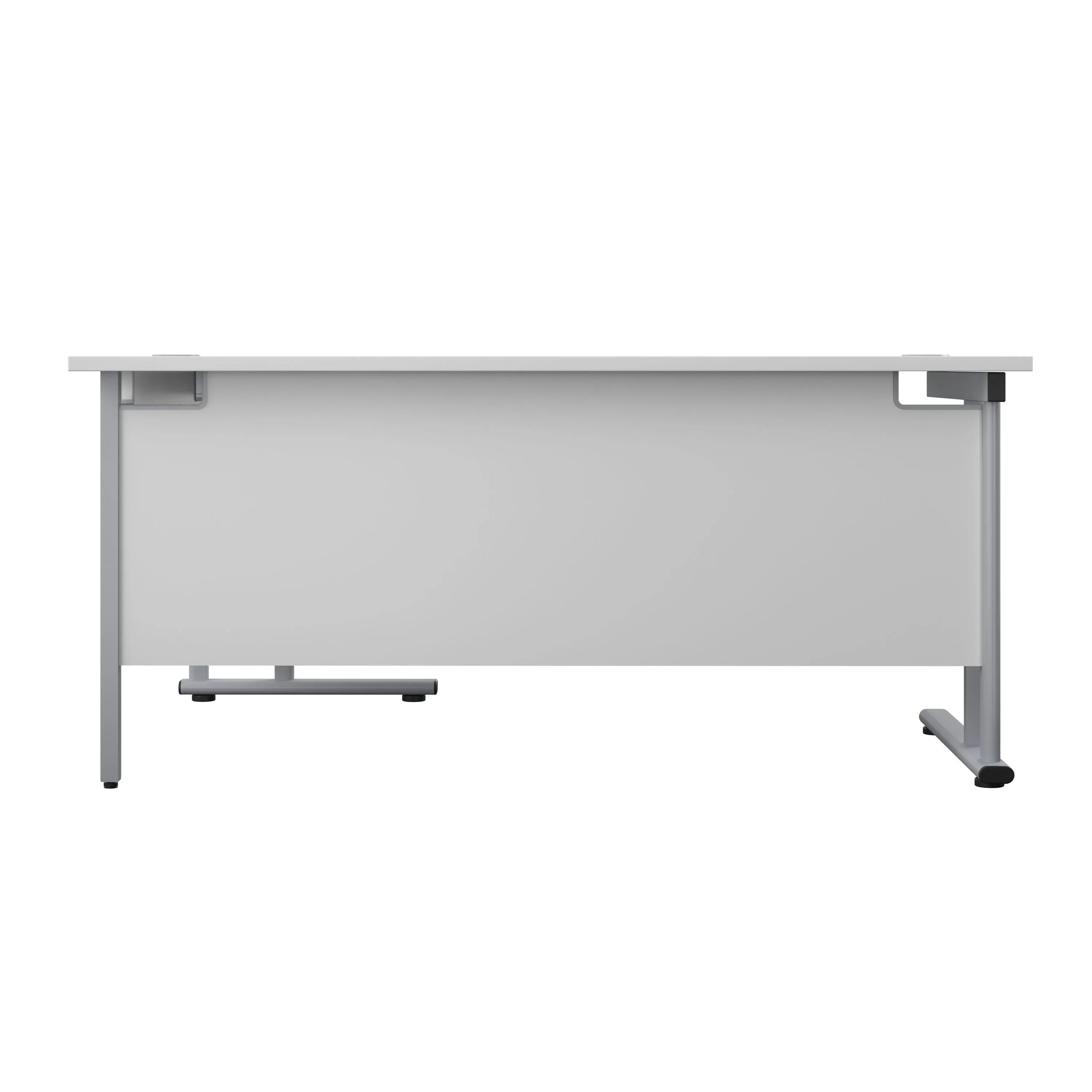 Twin Upright Right Hand 1600mm Crescent Desk