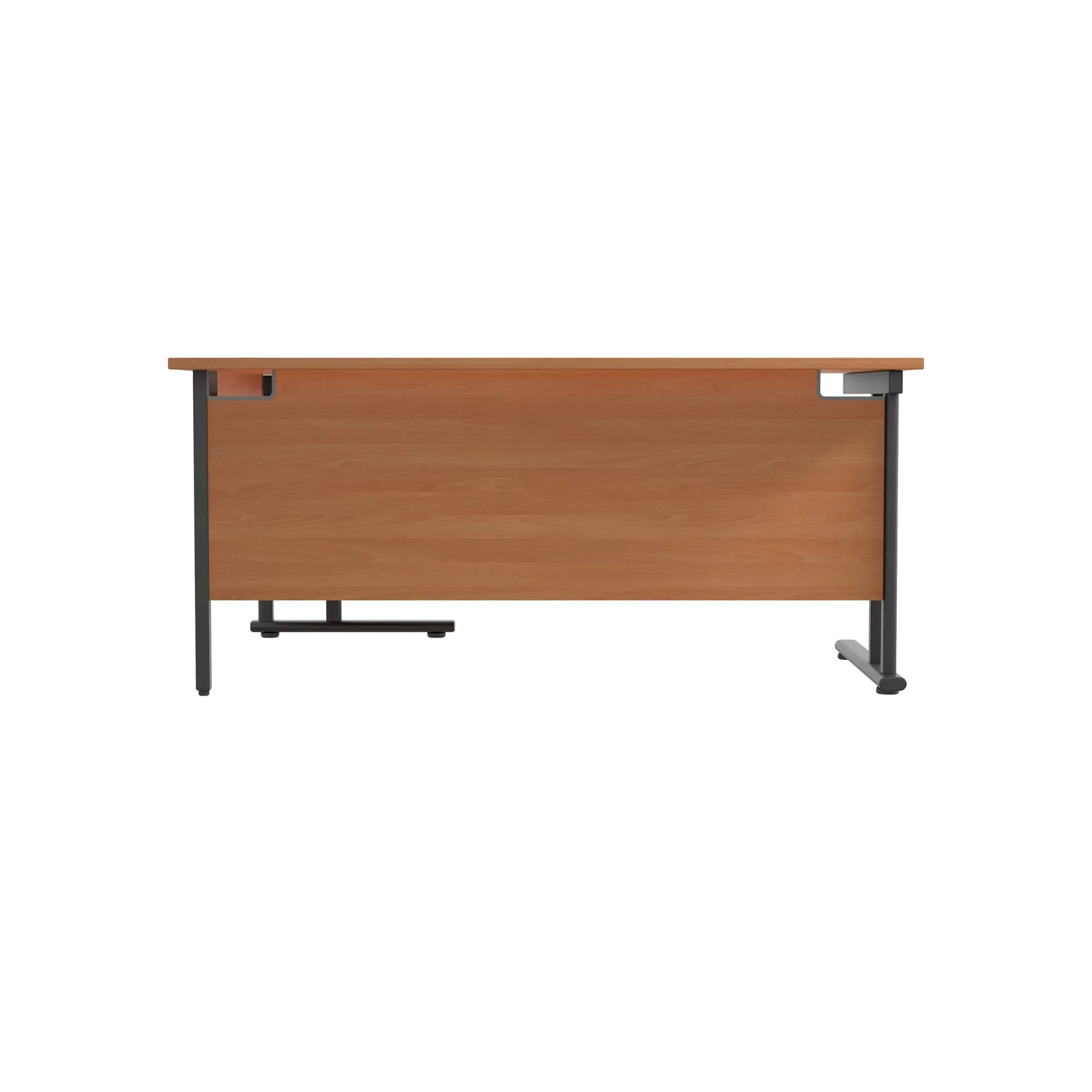 Twin Upright Right Hand 1600mm Crescent Desk