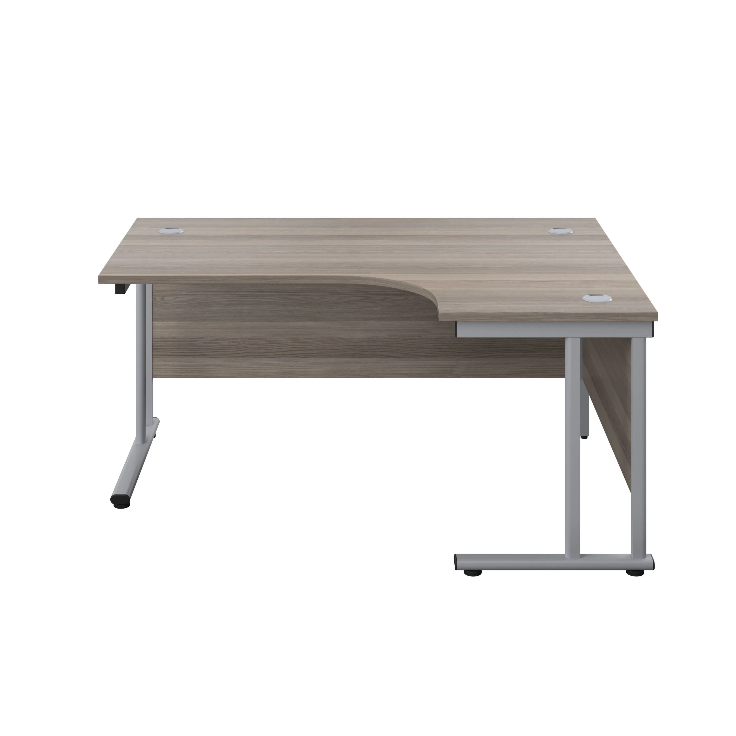 Twin Upright Right Hand 1600mm Crescent Desk