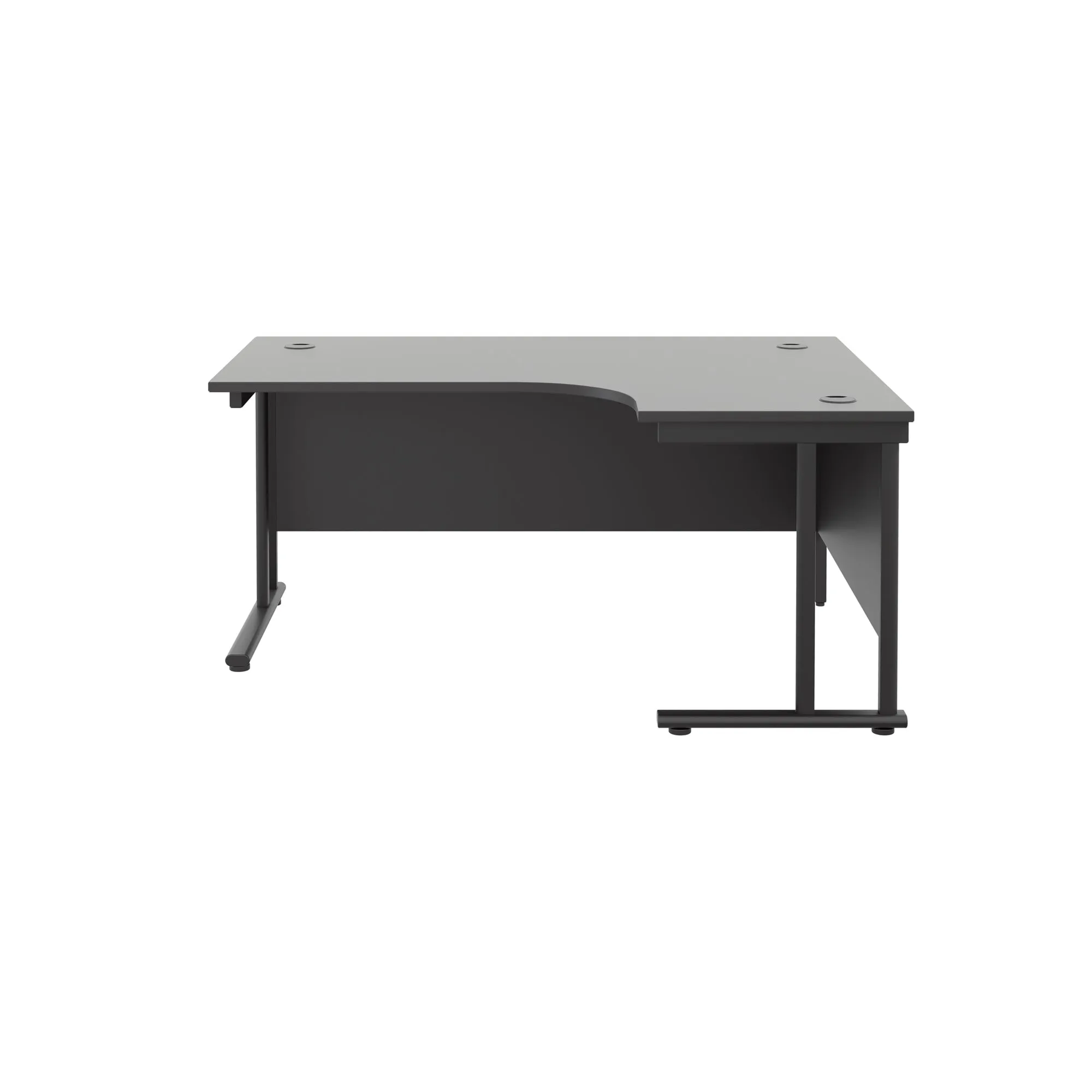 Twin Upright Right Hand 1600mm Crescent Desk