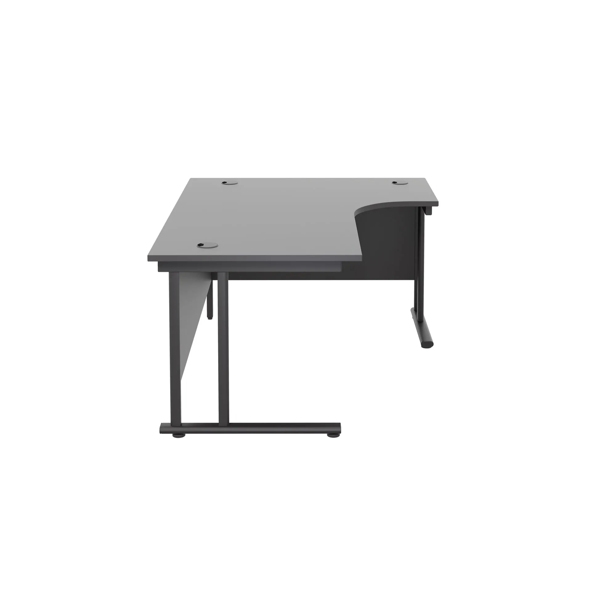 Twin Upright Right Hand 1600mm Crescent Desk