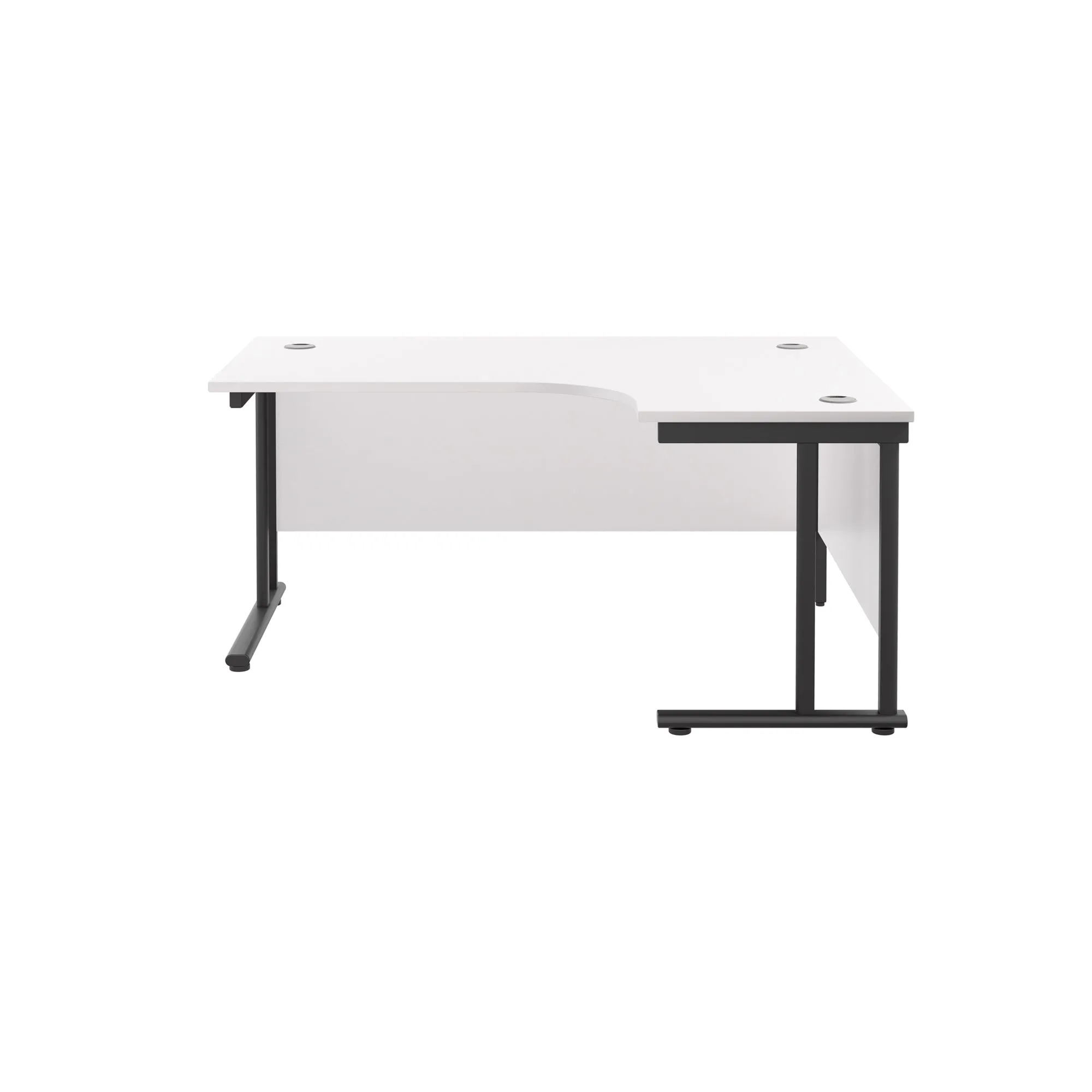 Twin Upright Right Hand 1600mm Crescent Desk