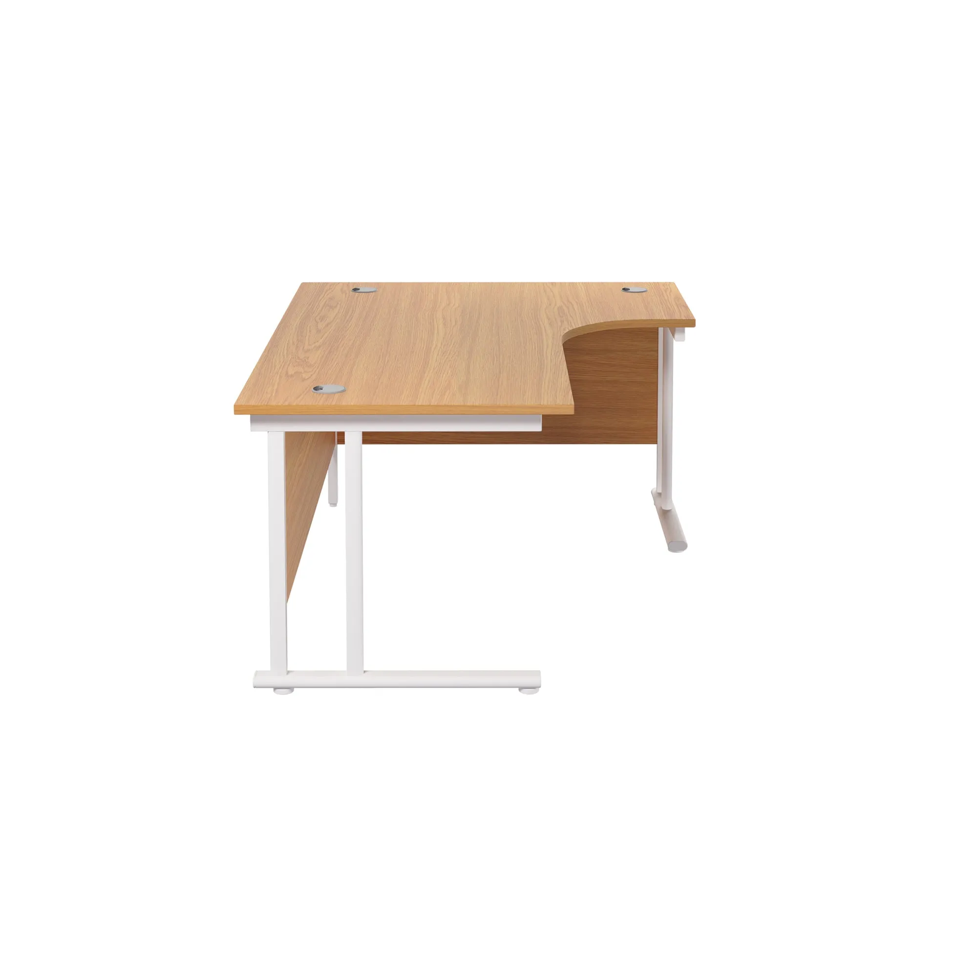 Twin Upright Right Hand 1600mm Crescent Desk