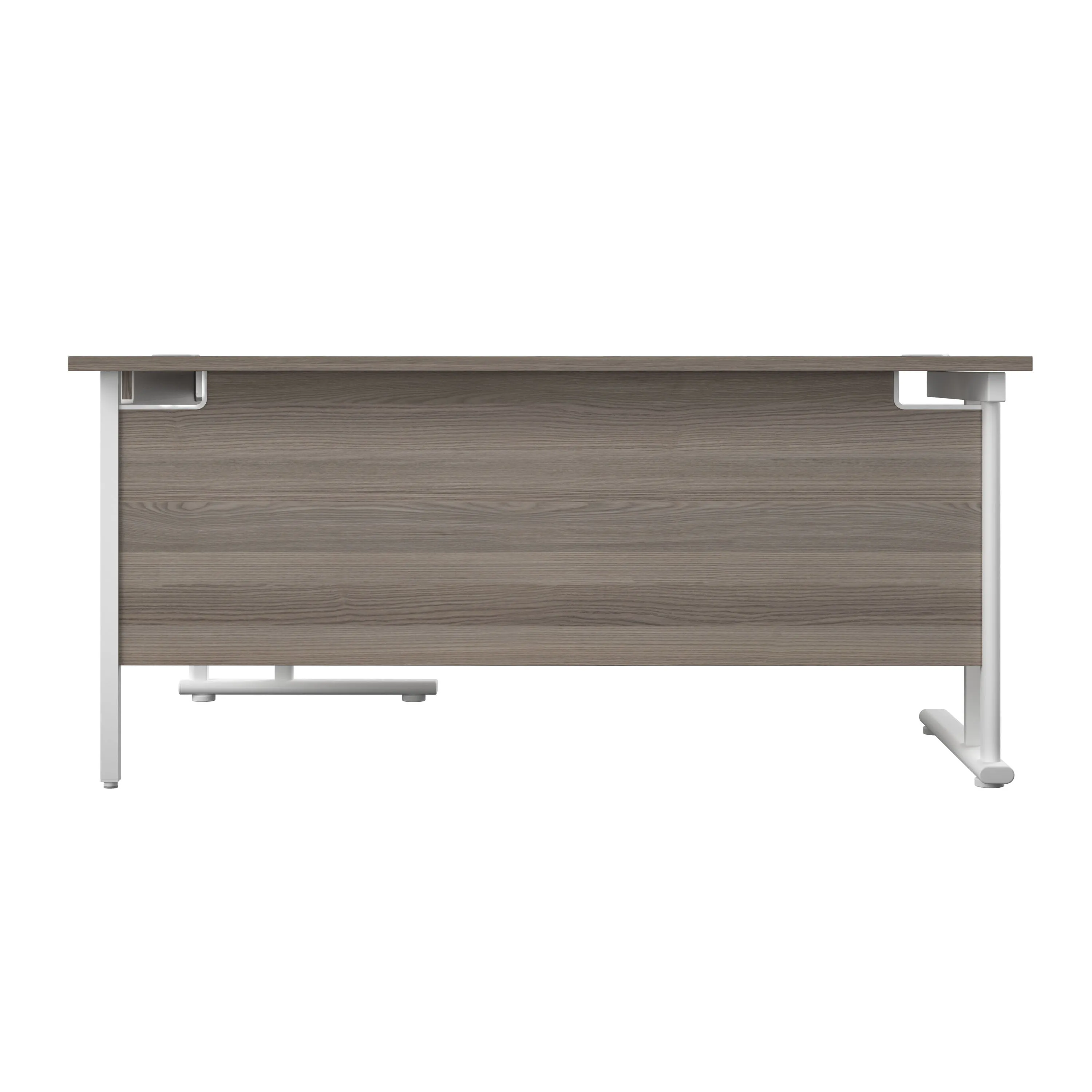 Twin Upright Right Hand 1600mm Crescent Desk