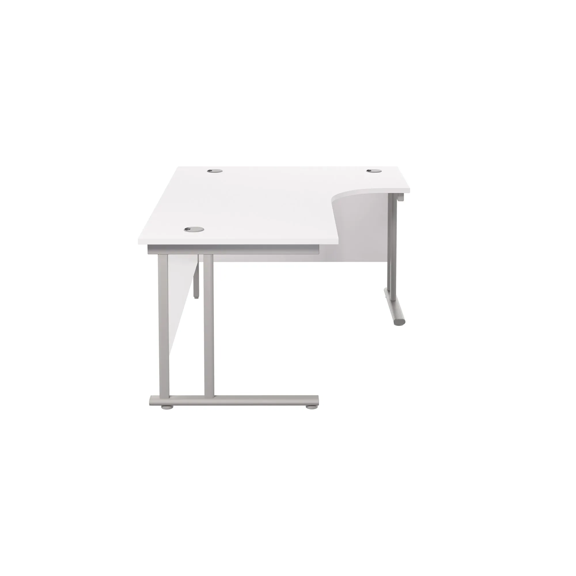 Twin Upright Right Hand 1600mm Crescent Desk