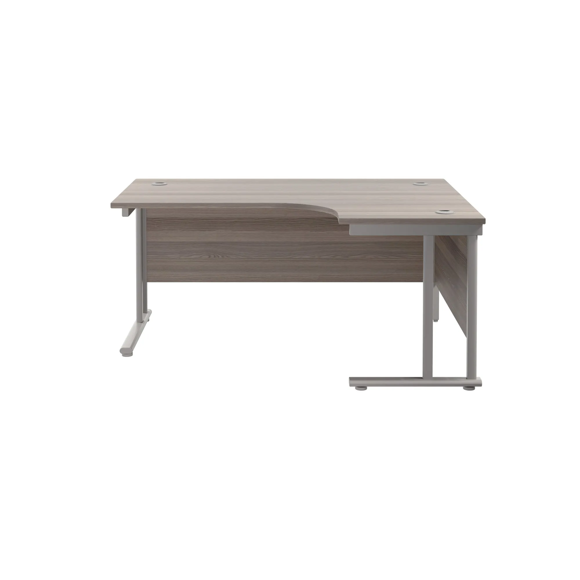 Twin Upright Right Hand 1600mm Crescent Desk