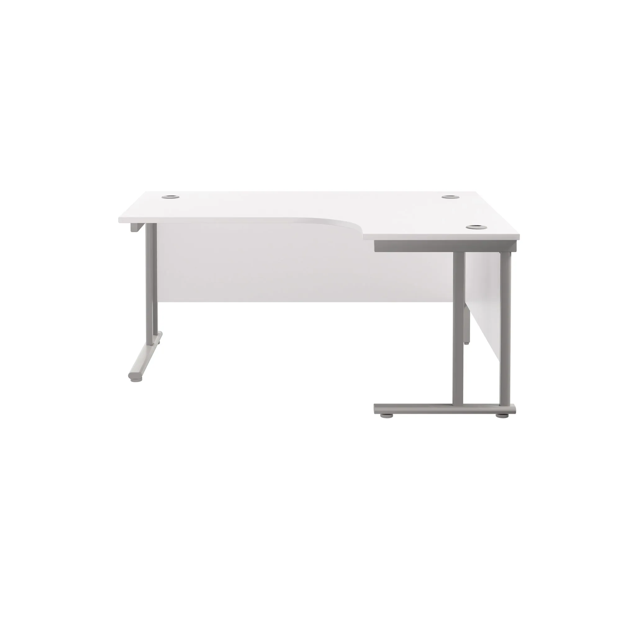 Twin Upright Right Hand 1600mm Crescent Desk