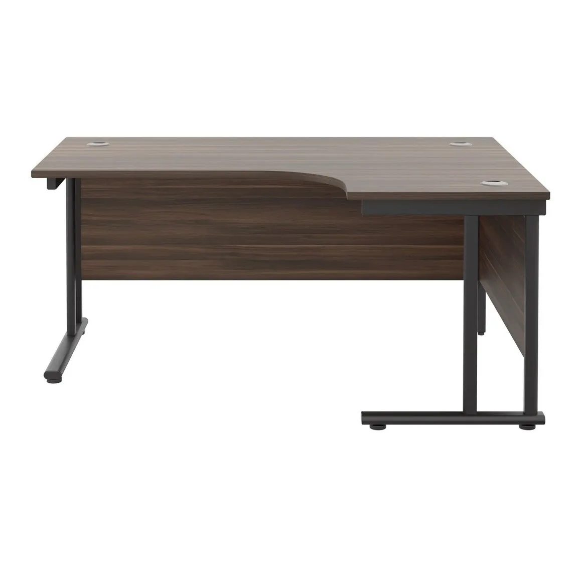 Twin Upright Right Hand 1600mm Crescent Desk