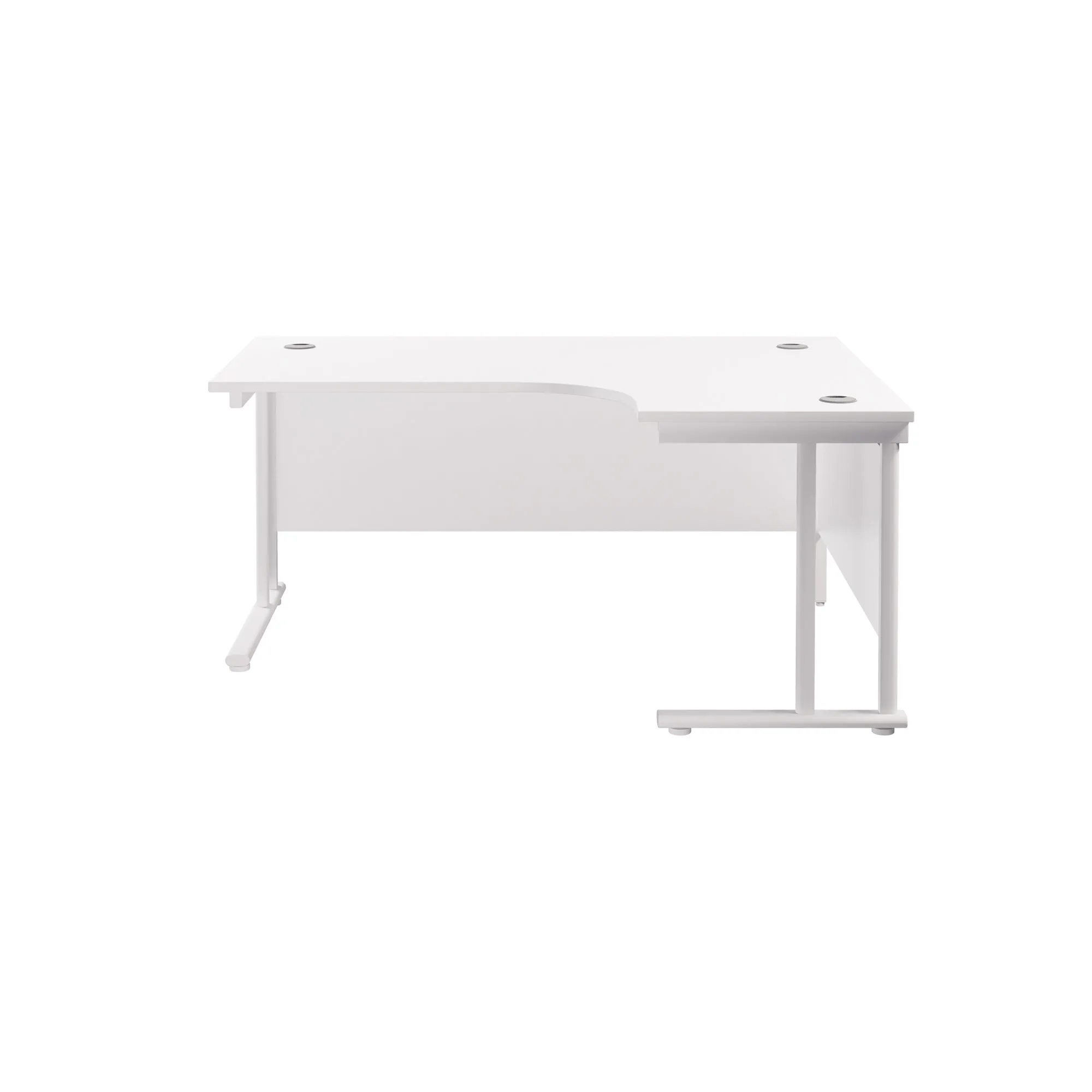 Twin Upright Right Hand 1600mm Crescent Desk