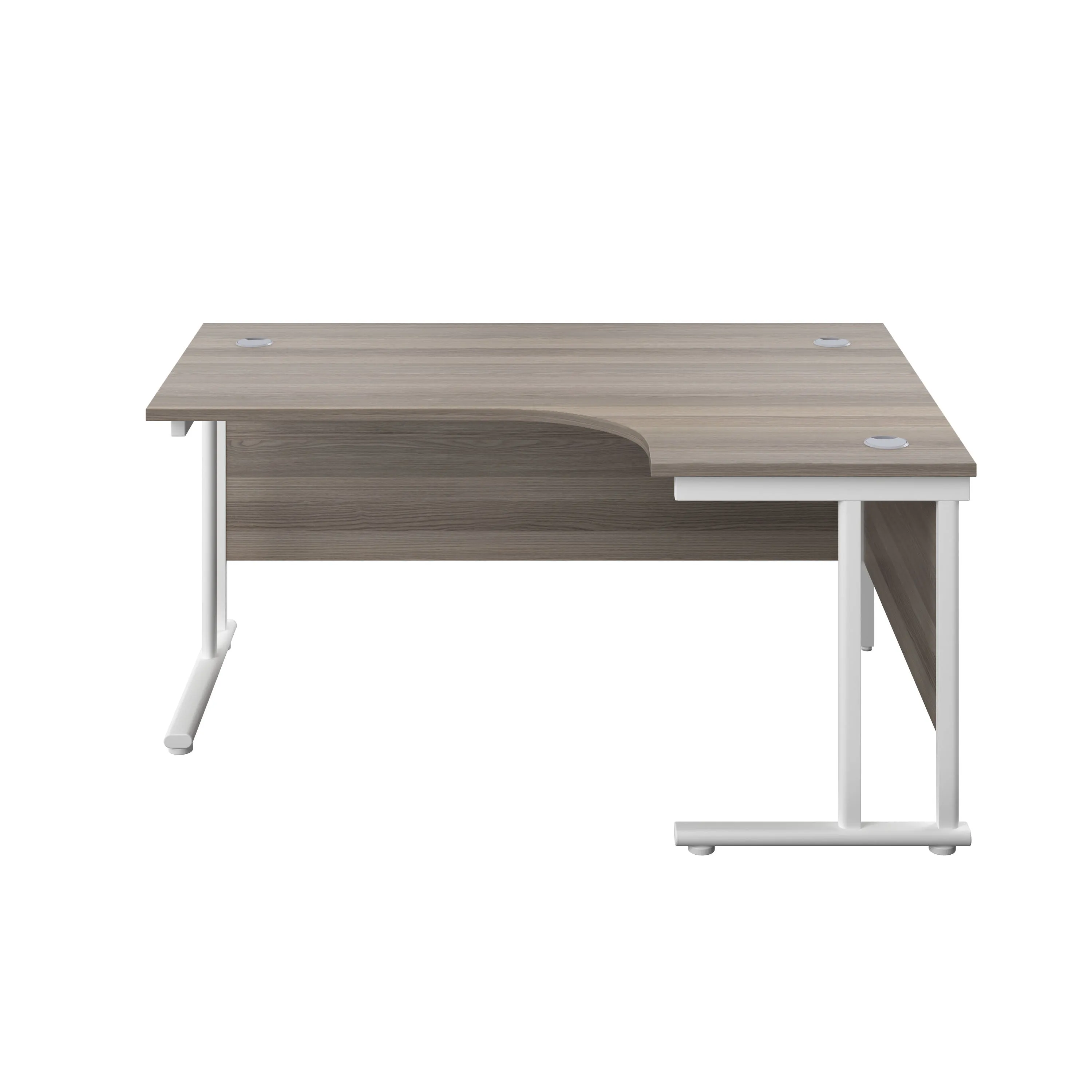 Twin Upright Right Hand 1600mm Crescent Desk
