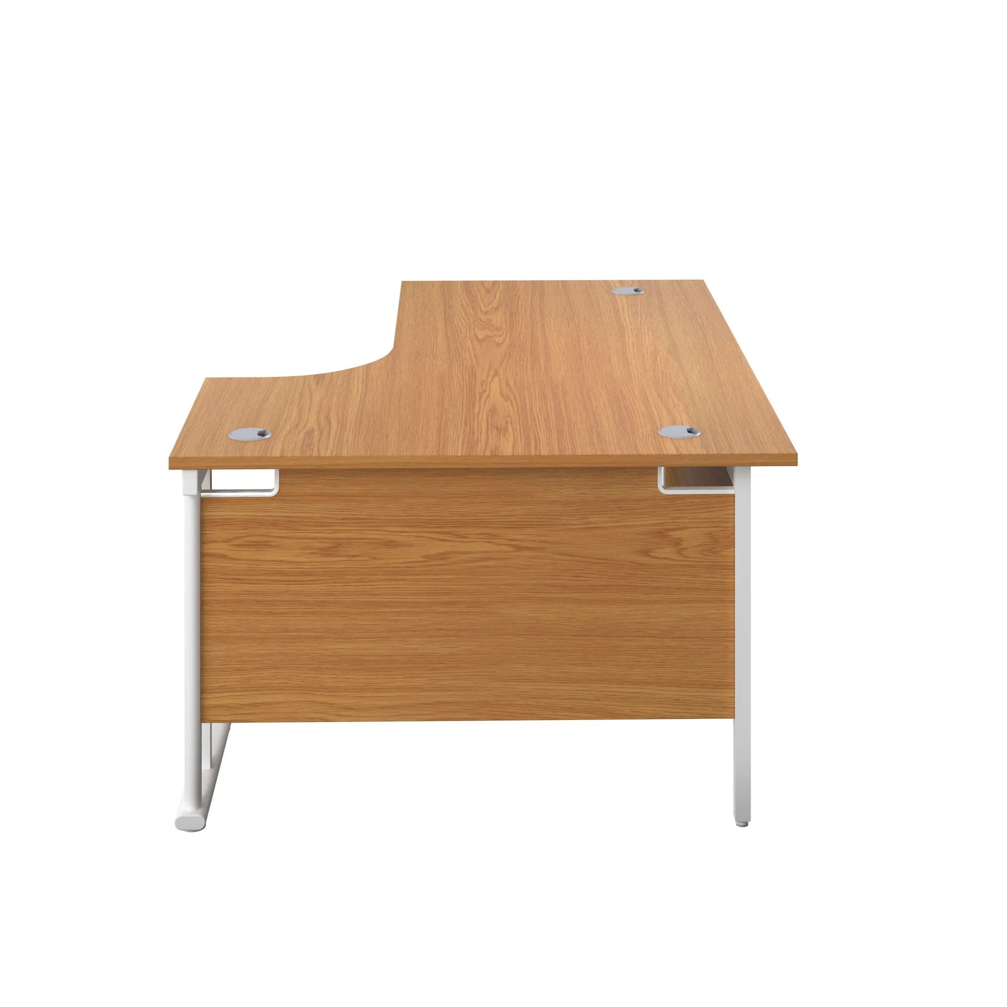 Twin Upright Right Hand 1600mm Crescent Desk
