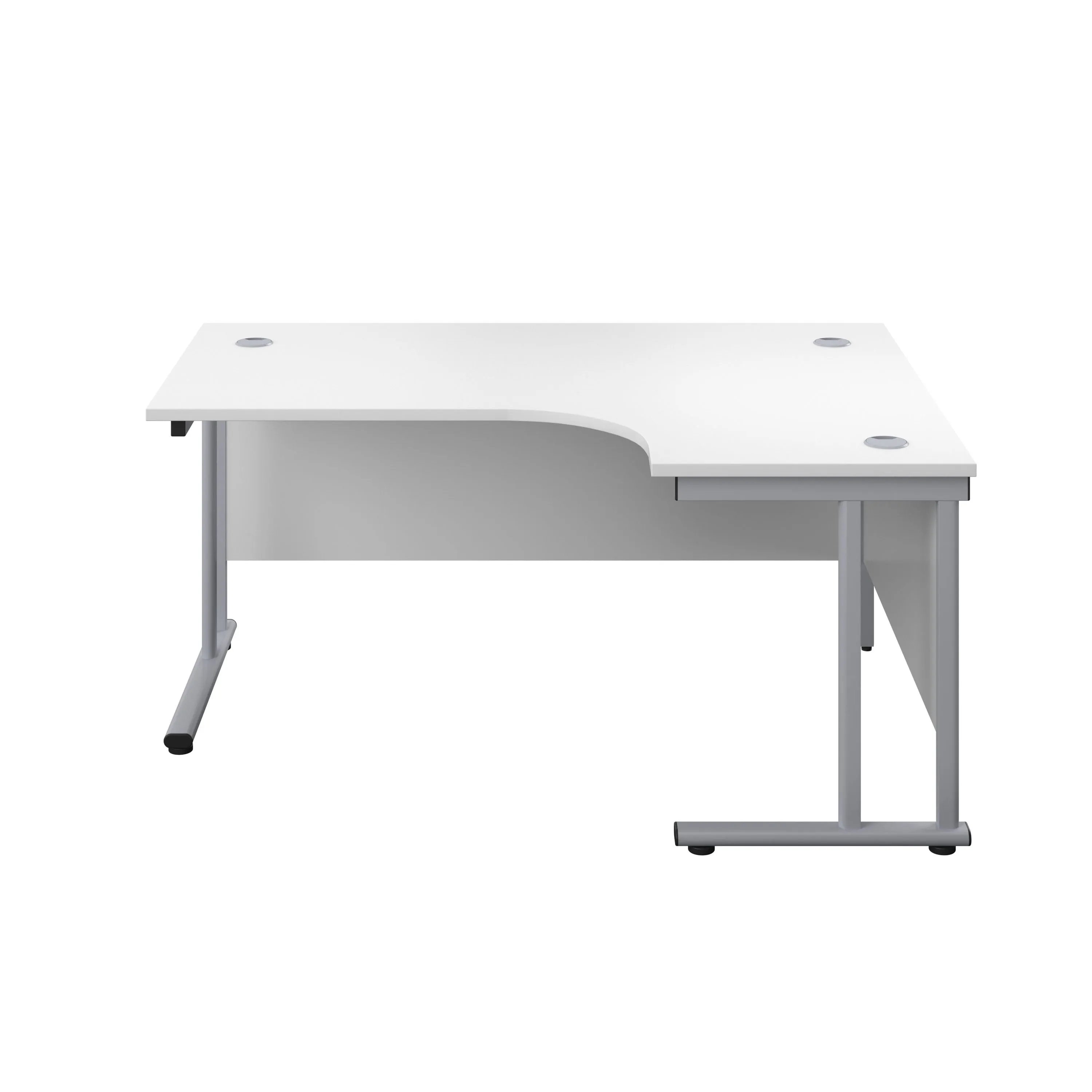 Twin Upright Right Hand 1600mm Crescent Desk
