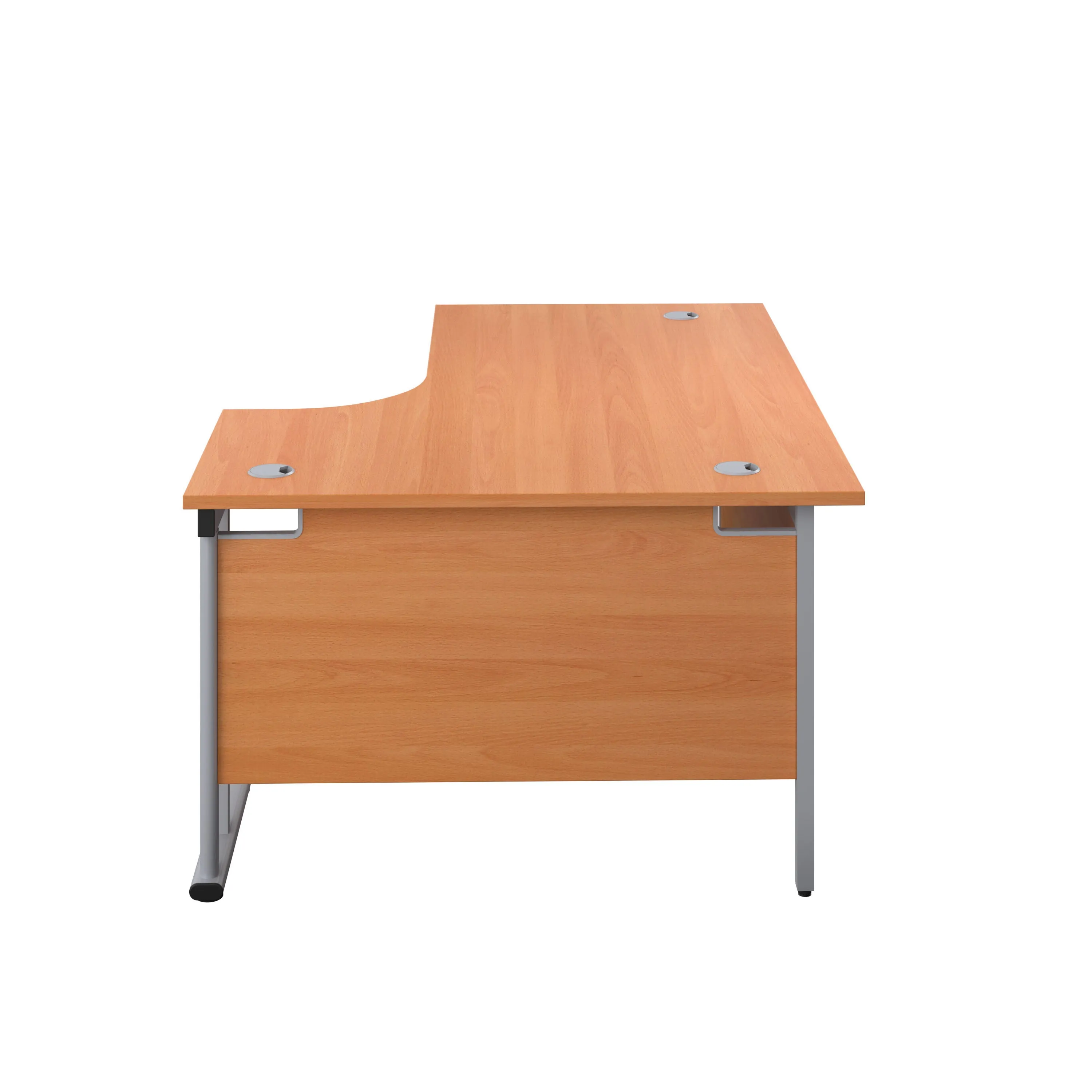 Twin Upright Right Hand 1600mm Crescent Desk
