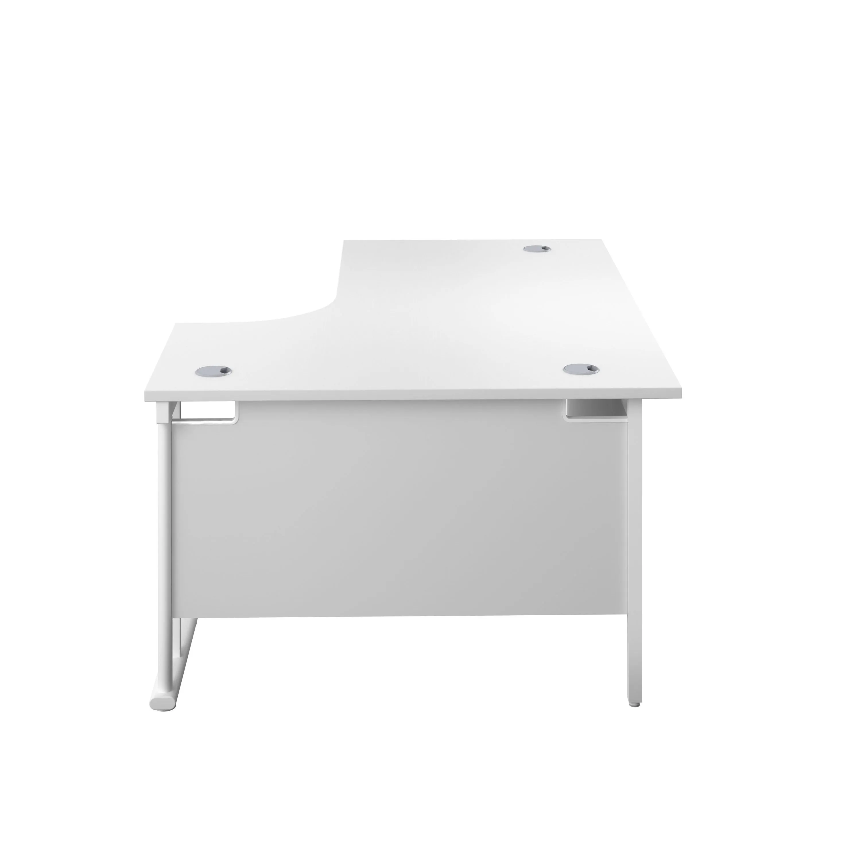 Twin Upright Right Hand 1600mm Crescent Desk