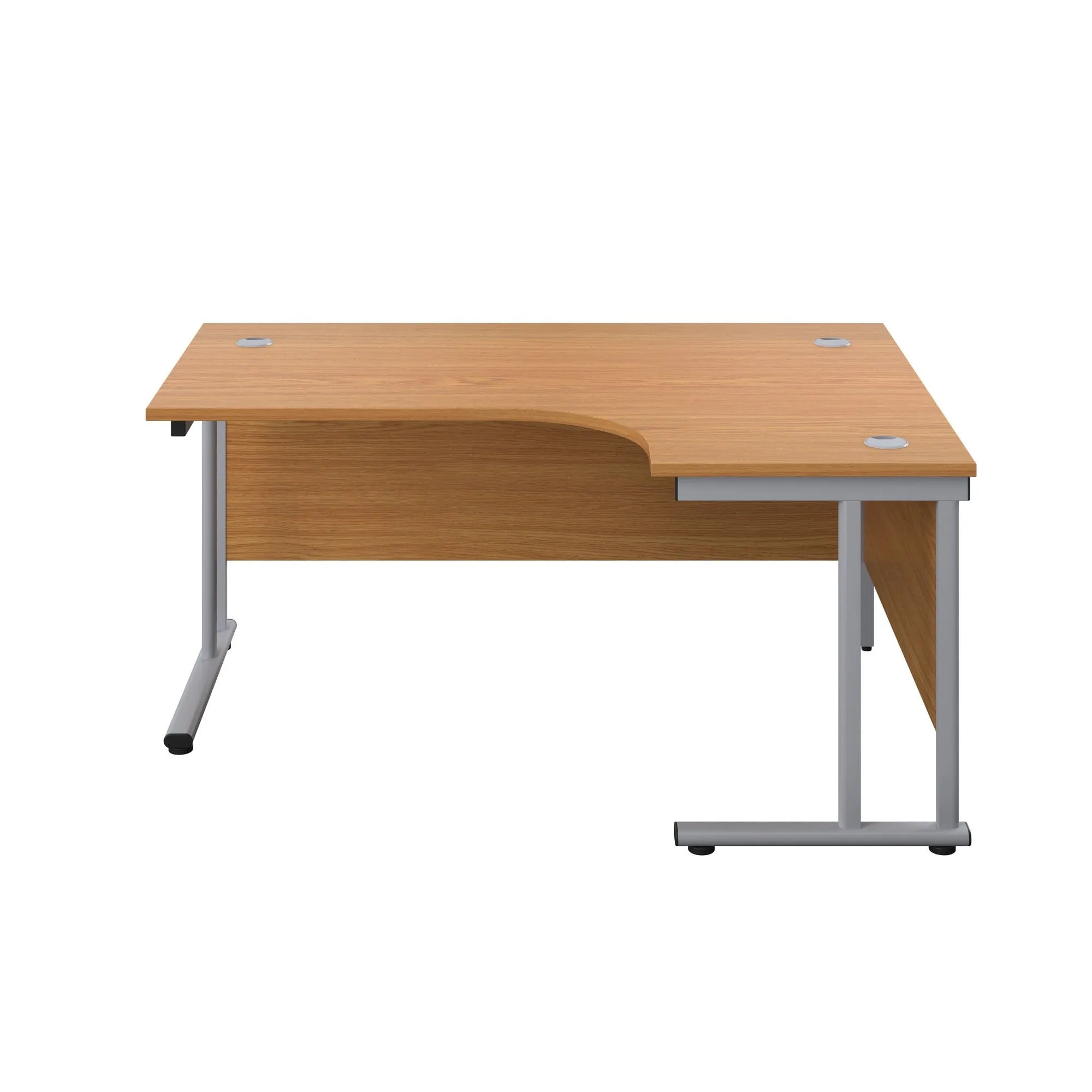 Twin Upright Right Hand 1600mm Crescent Desk