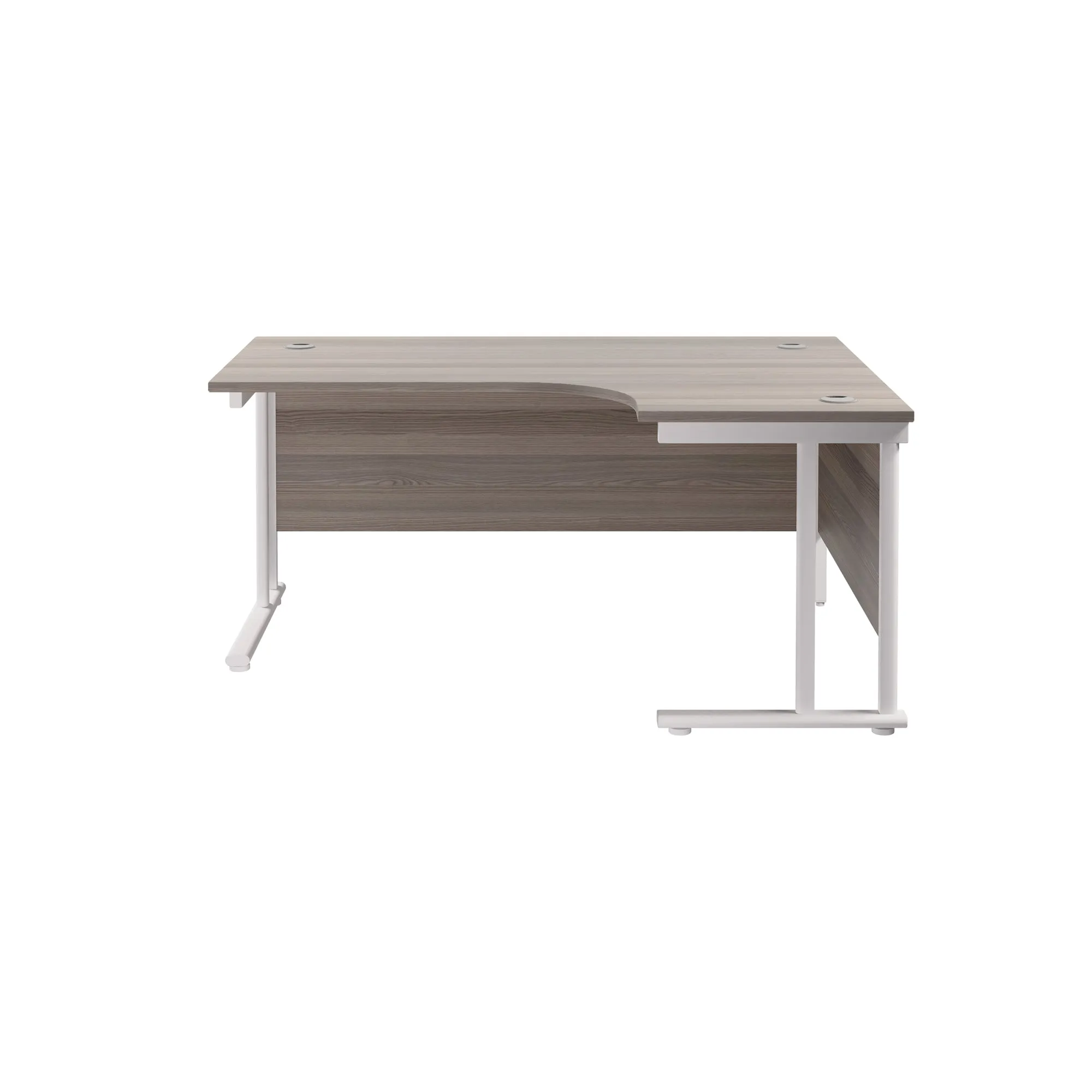 Twin Upright Right Hand 1600mm Crescent Desk