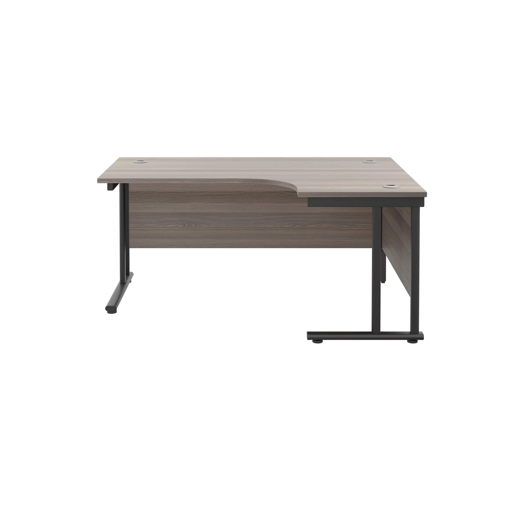 Twin Upright Right Hand 1600mm Crescent Desk
