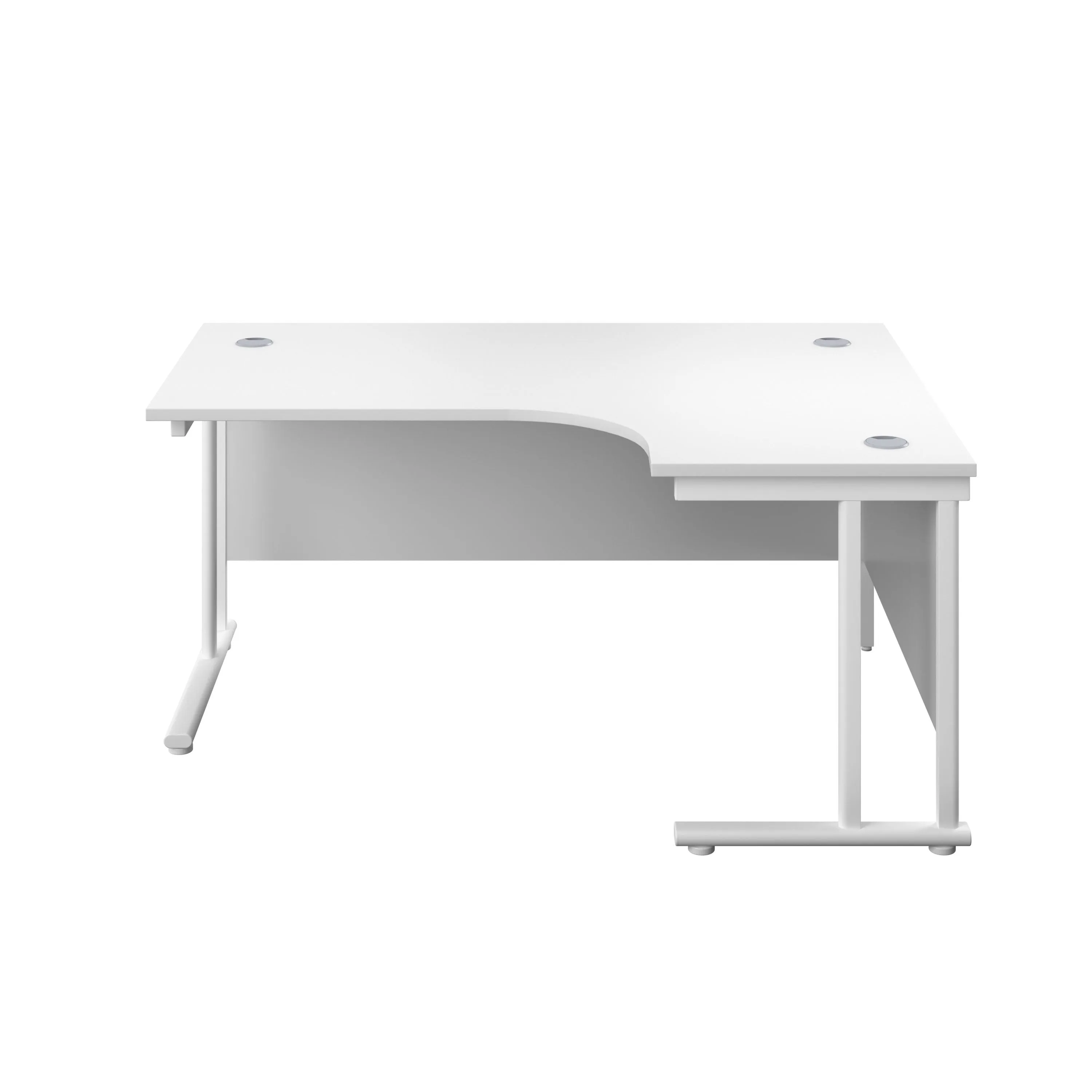 Twin Upright Right Hand 1600mm Crescent Desk