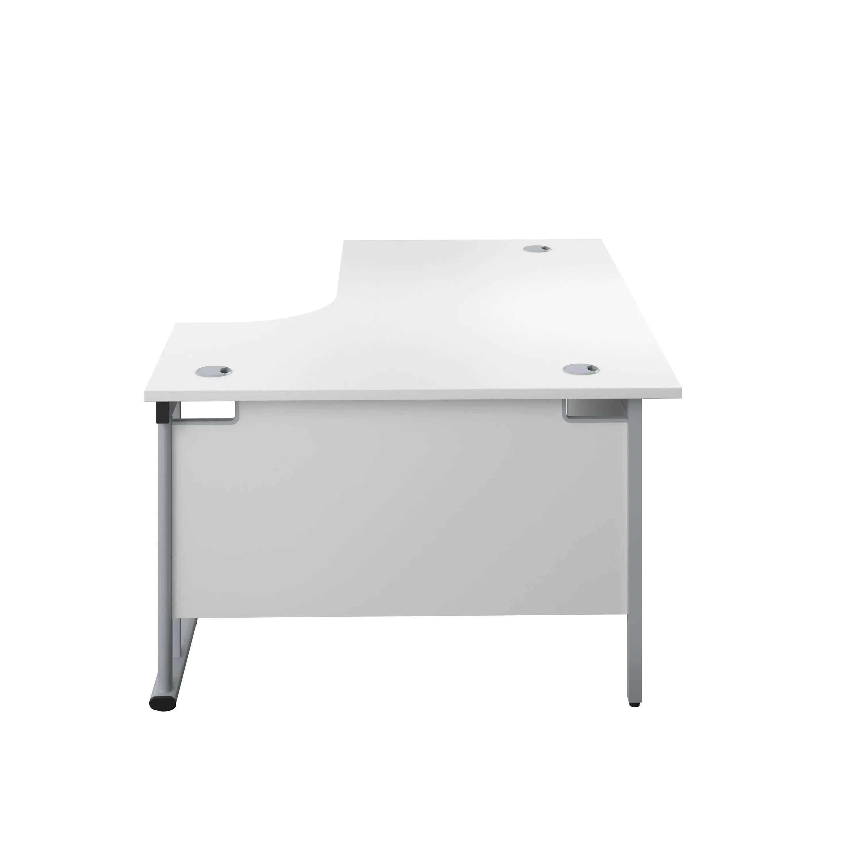 Twin Upright Right Hand 1600mm Crescent Desk