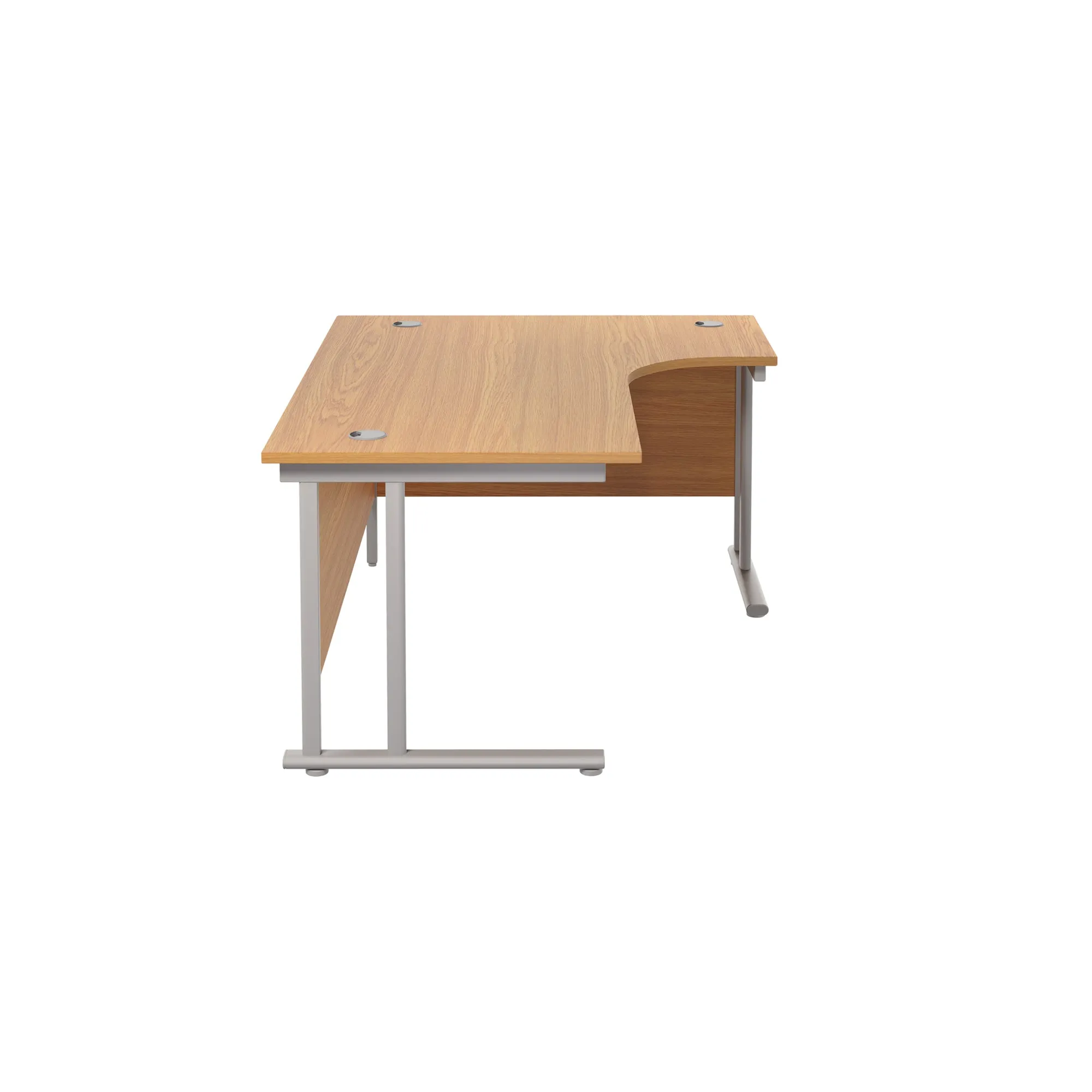 Twin Upright Right Hand 1600mm Crescent Desk