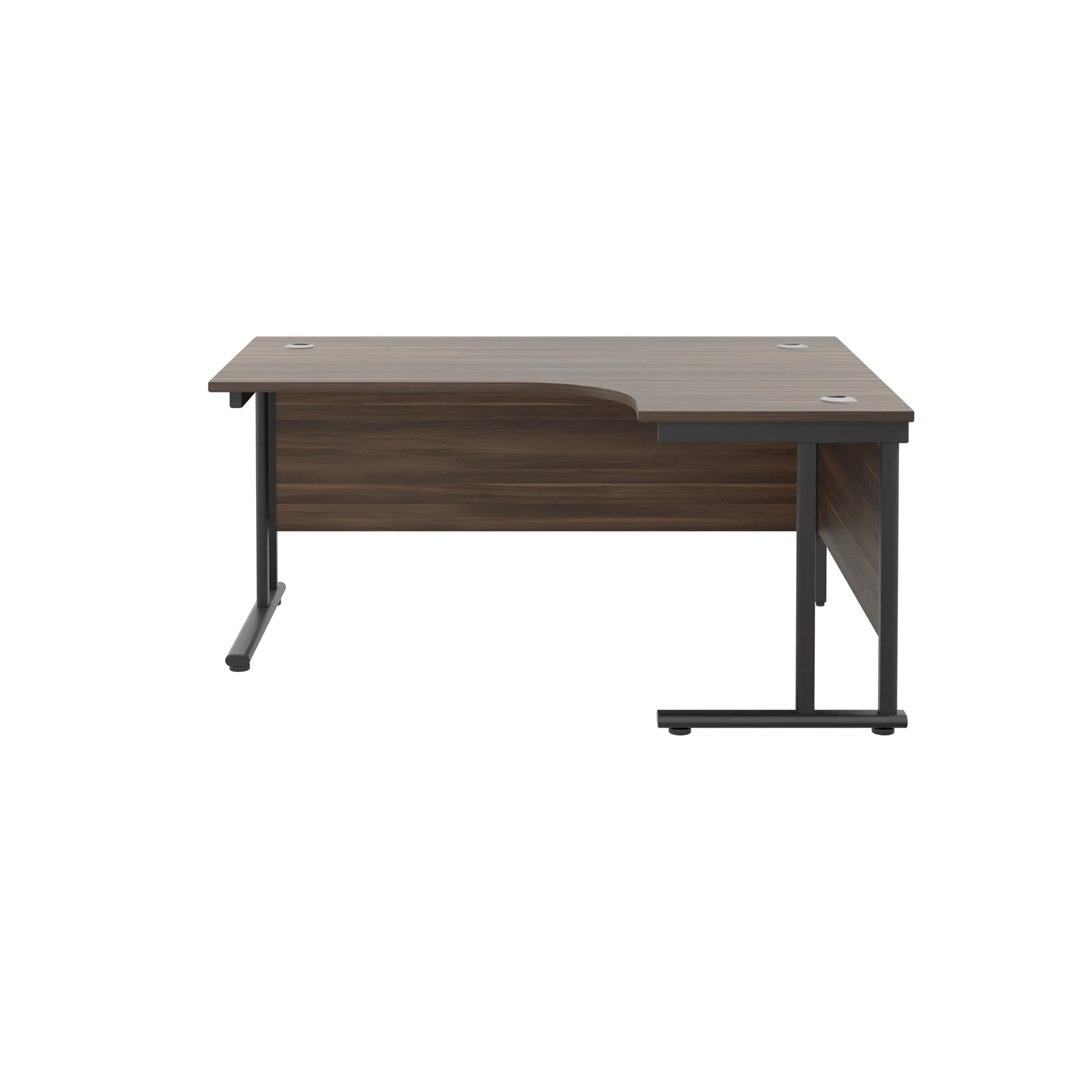Twin Upright Right Hand 1600mm Crescent Desk