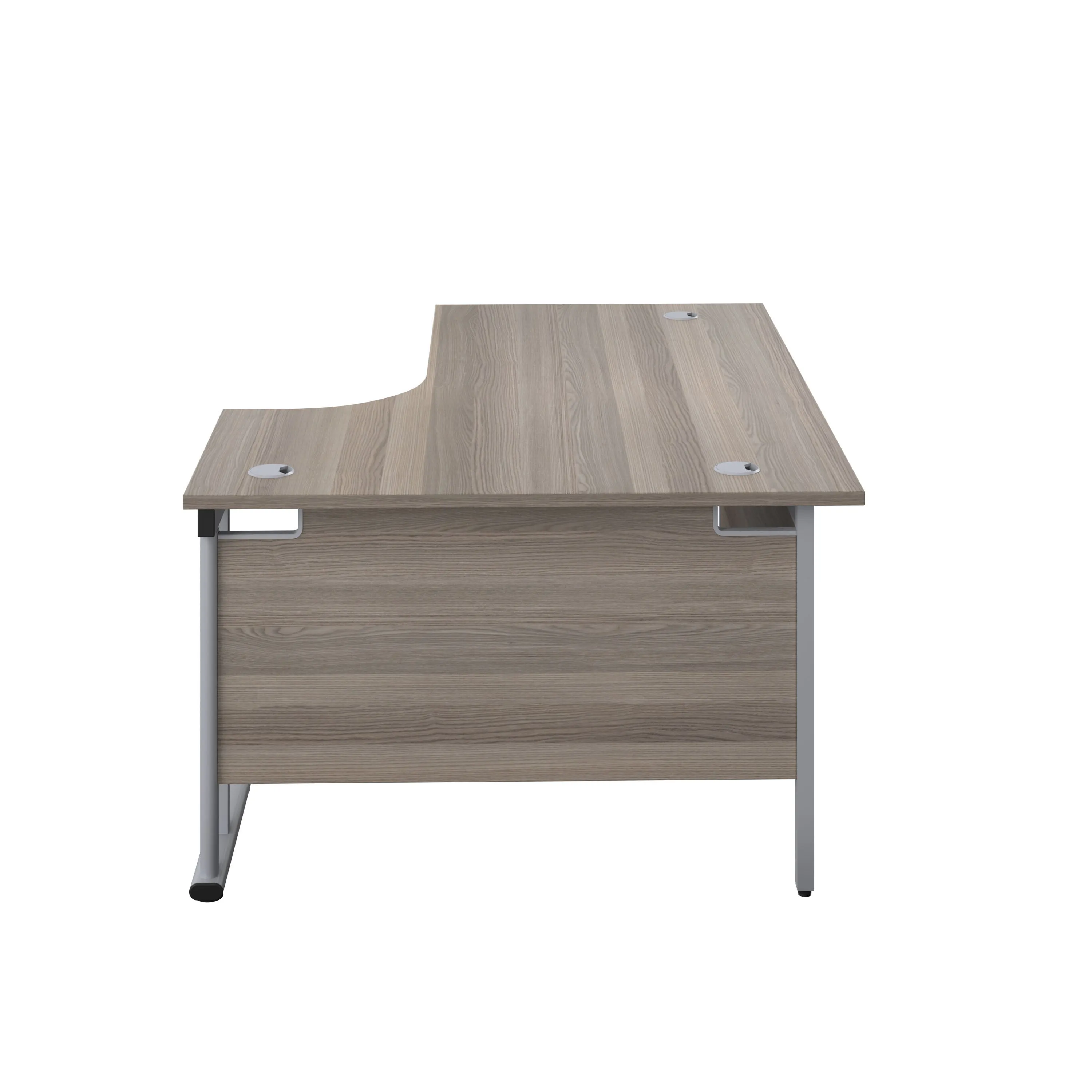 Twin Upright Right Hand 1600mm Crescent Desk