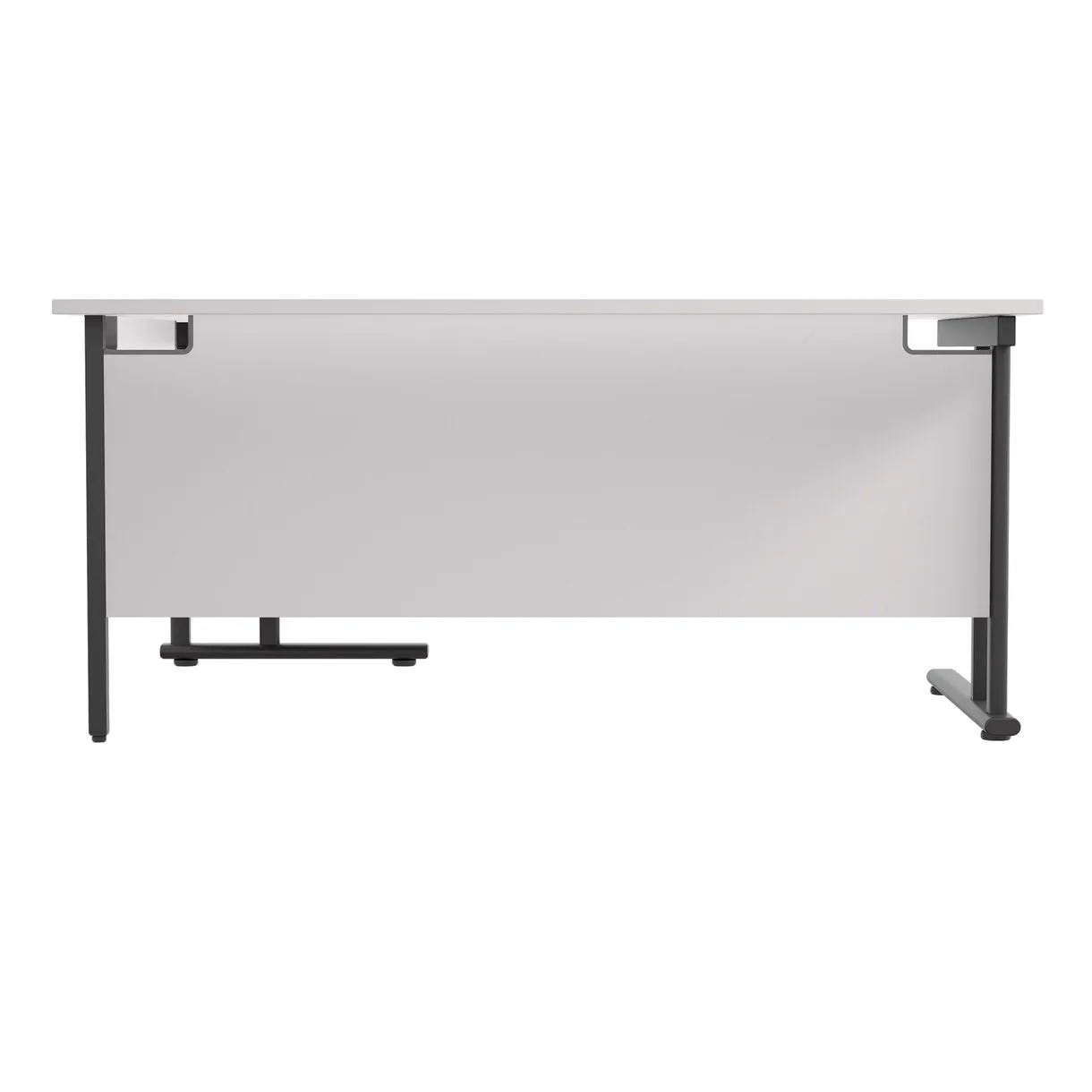 Twin Upright Right Hand 1600mm Crescent Desk