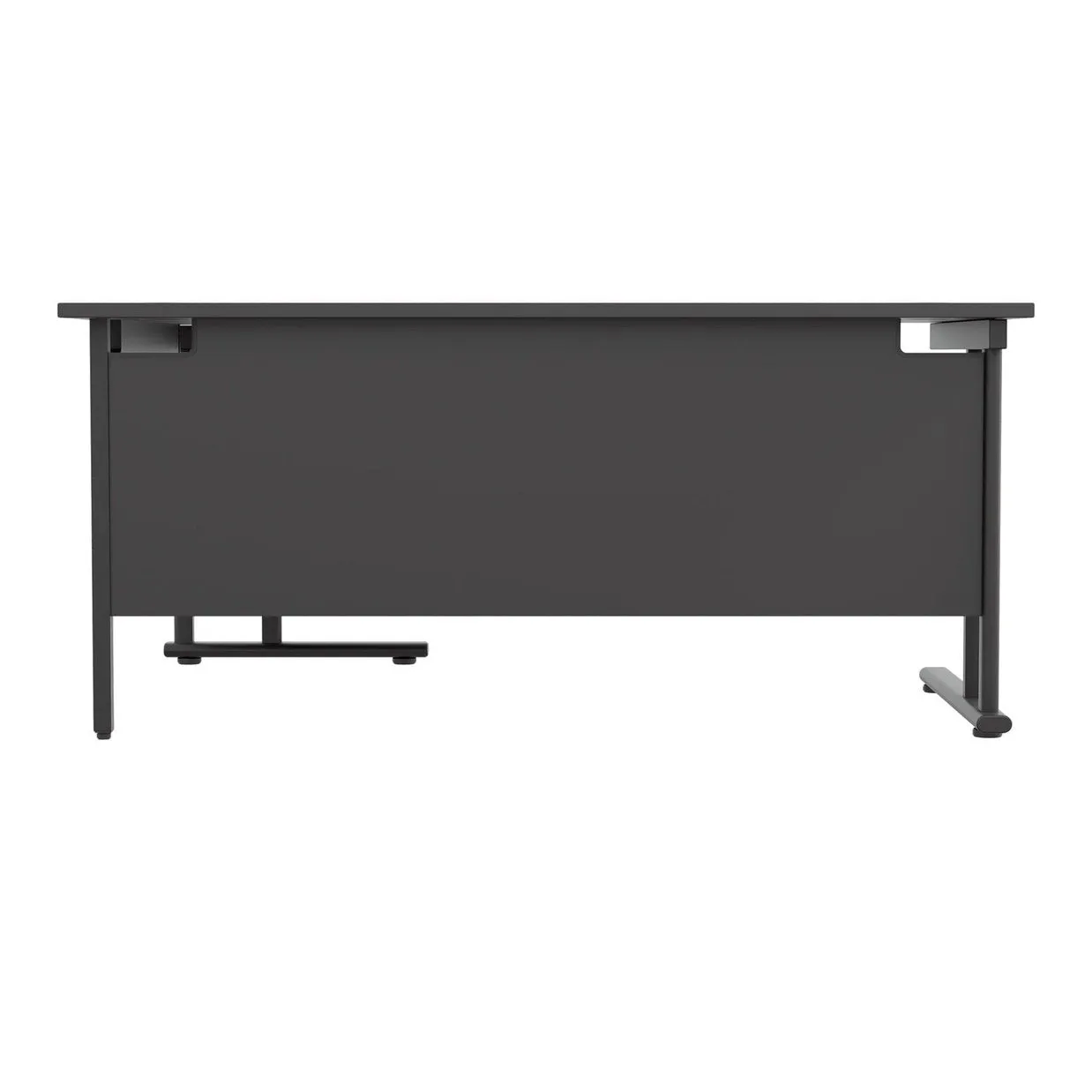 Twin Upright Right Hand 1600mm Crescent Desk