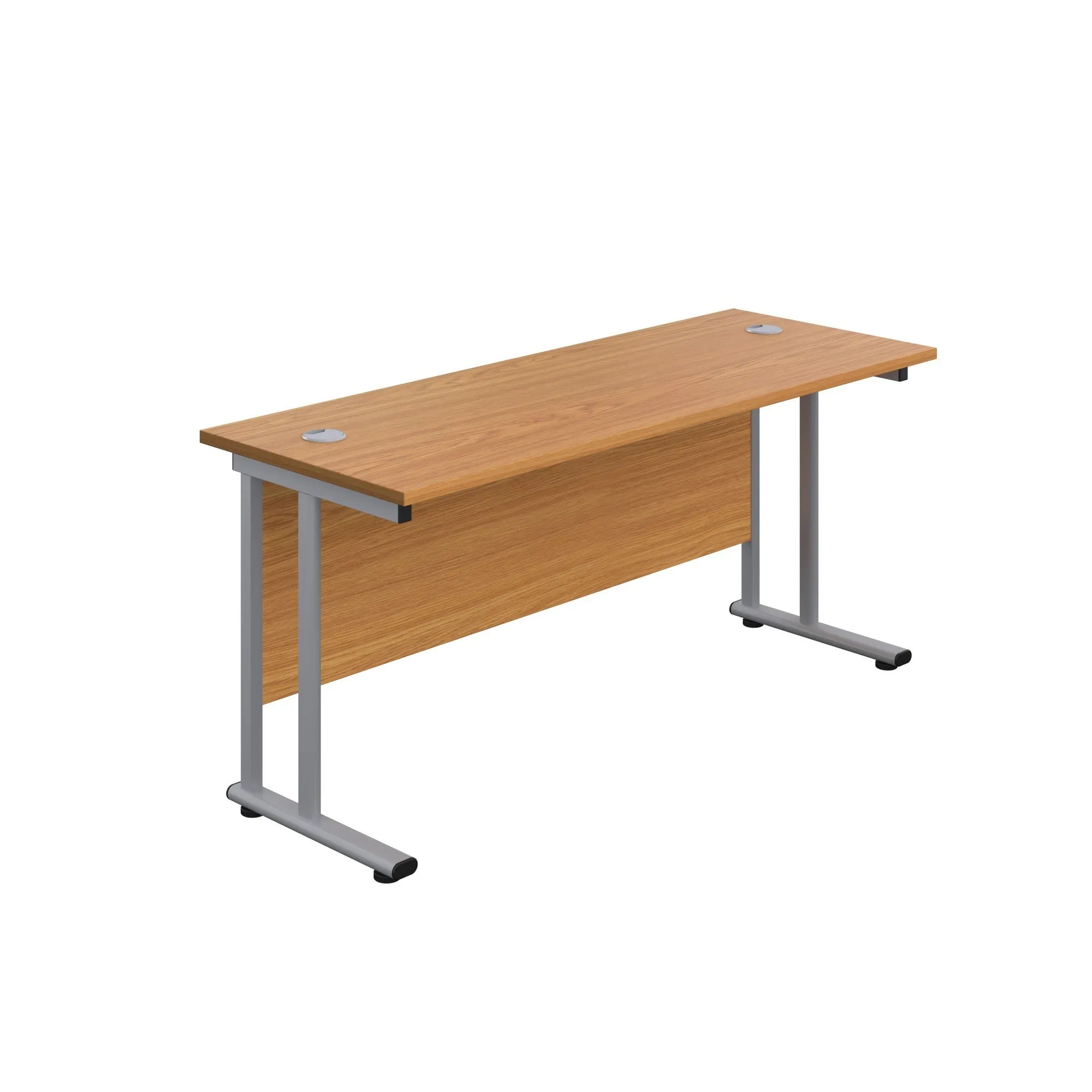 Twin Upright Straight 1200mm Slim Desk