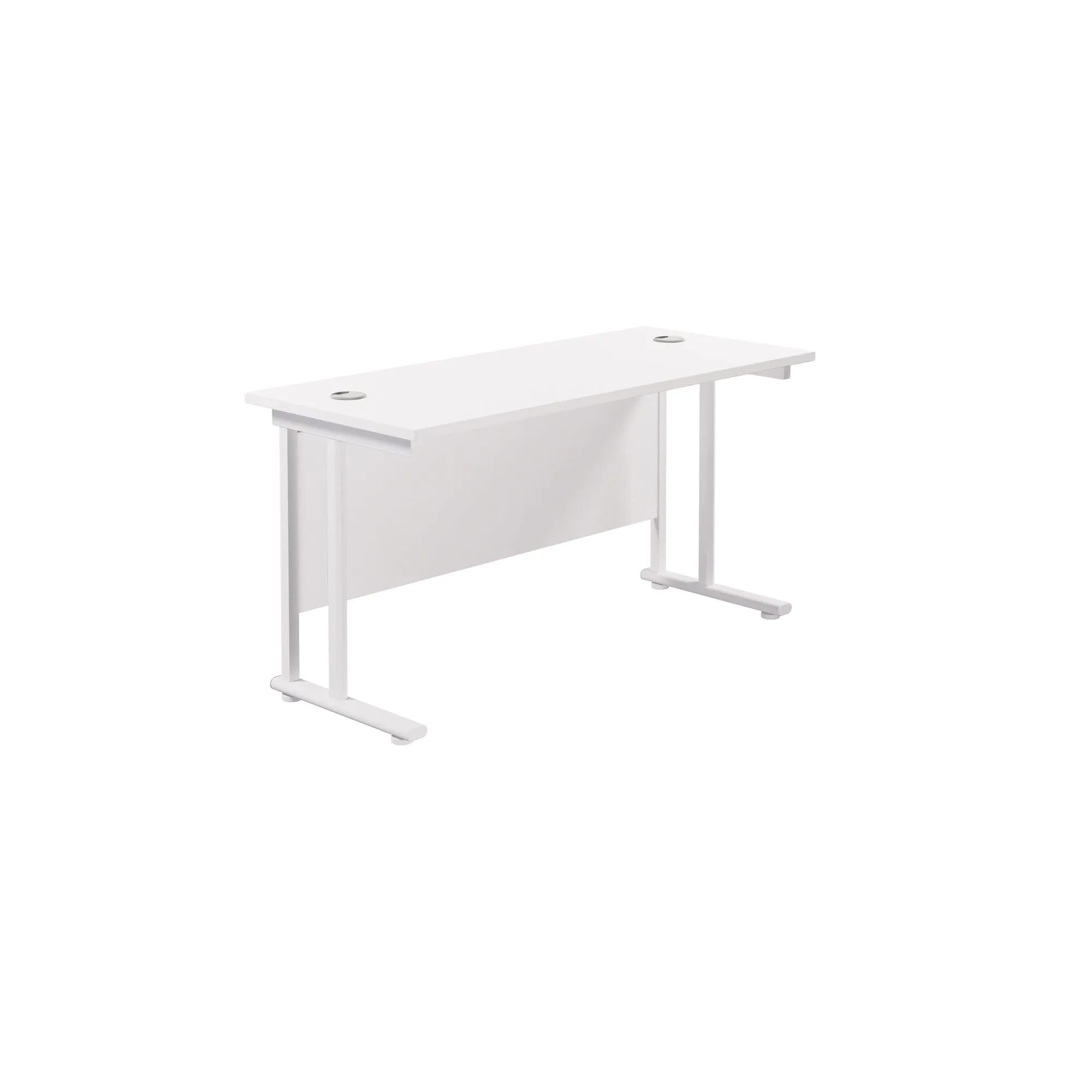 Twin Upright Straight 1200mm Slim Desk