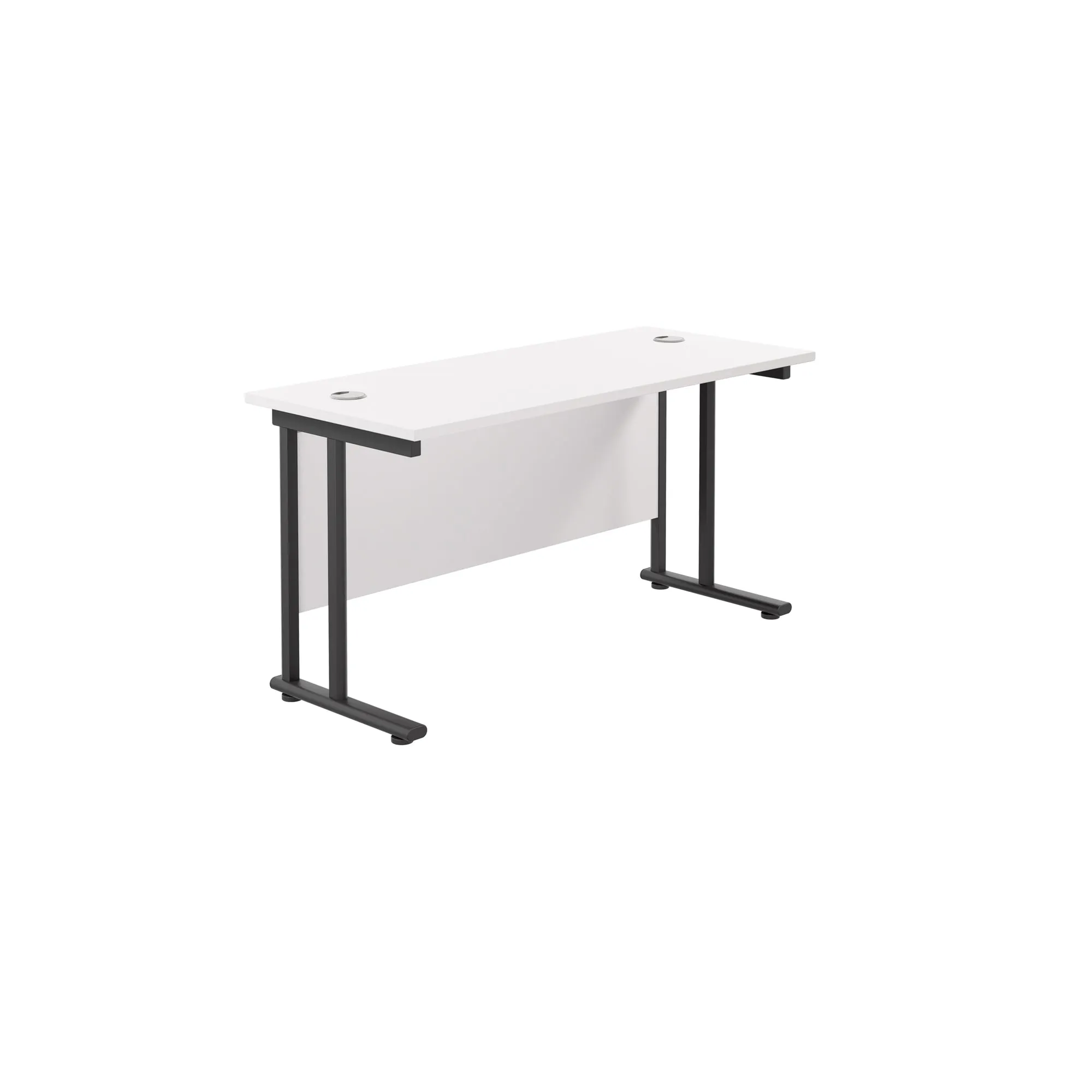 Twin Upright Straight 1200mm Slim Desk