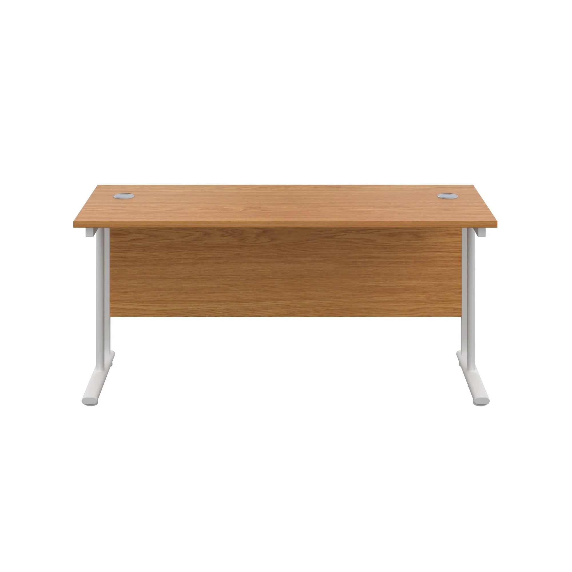 Twin Upright Straight 1200mm Slim Desk