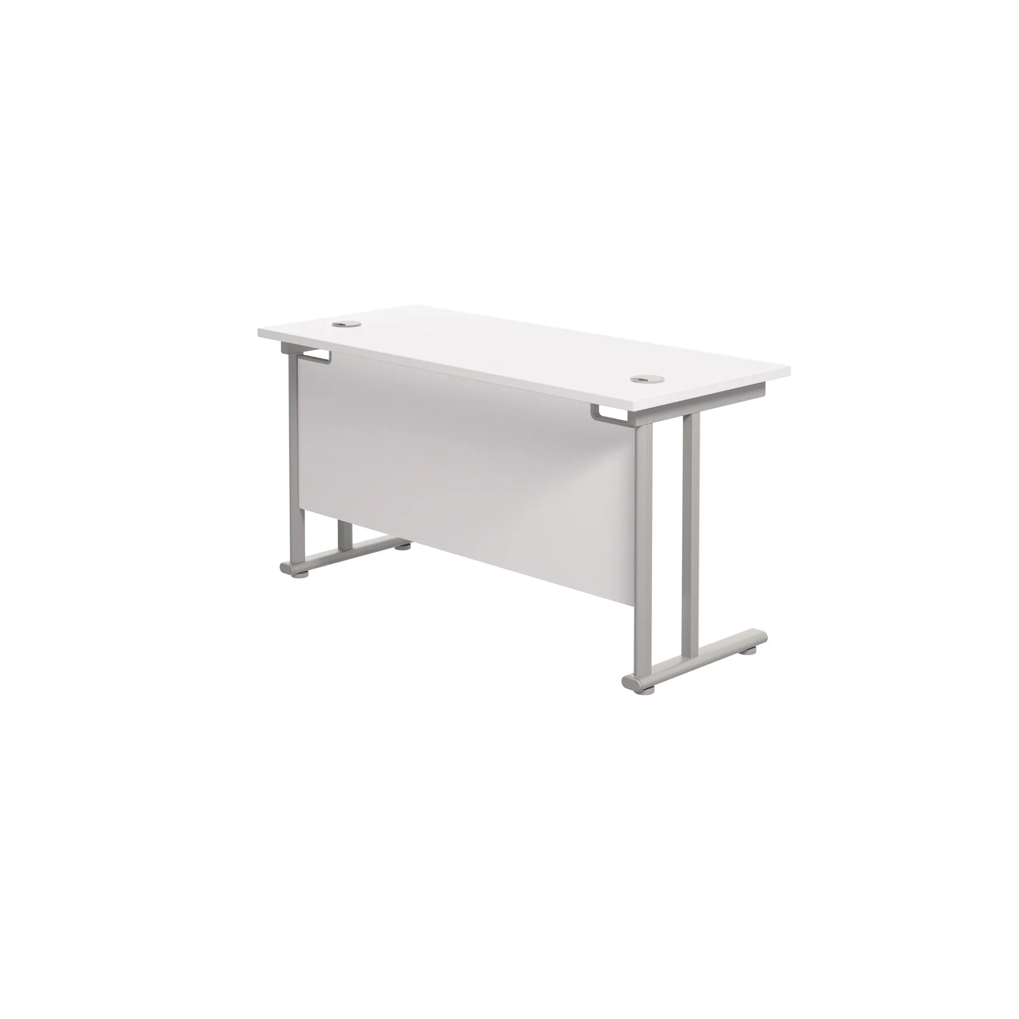 Twin Upright Straight 1200mm Slim Desk