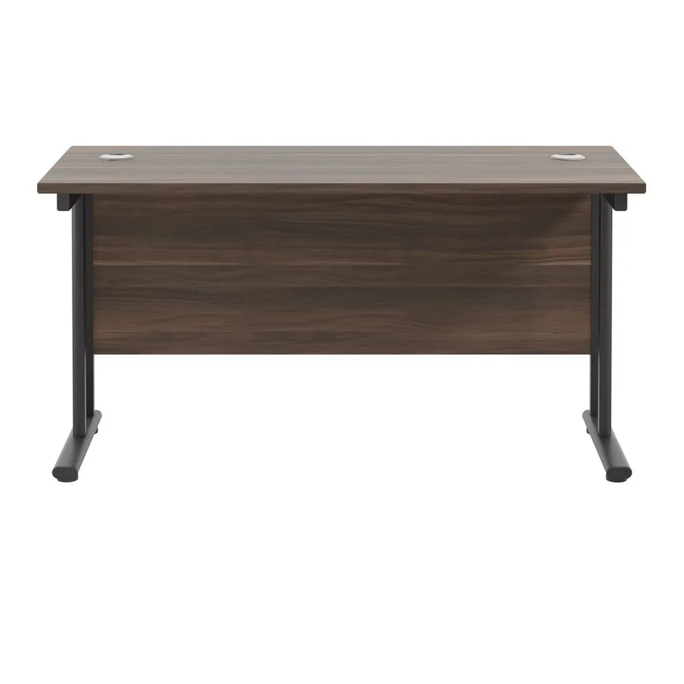 Twin Upright Straight 1200mm Slim Desk