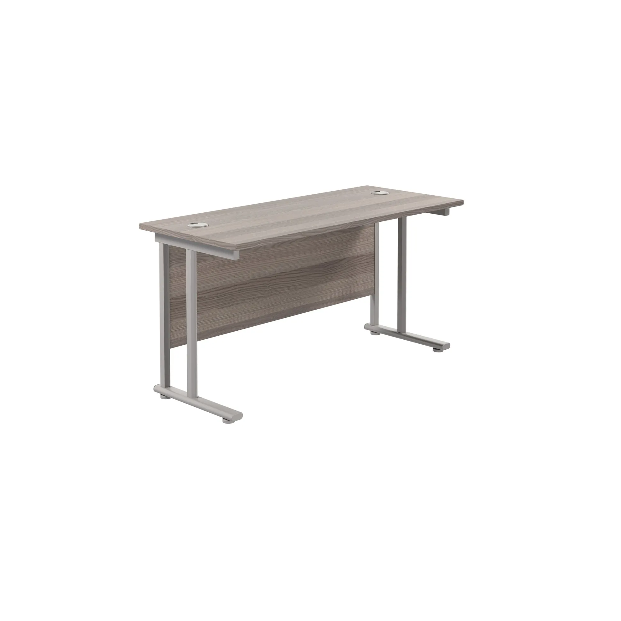 Twin Upright Straight 1200mm Slim Desk