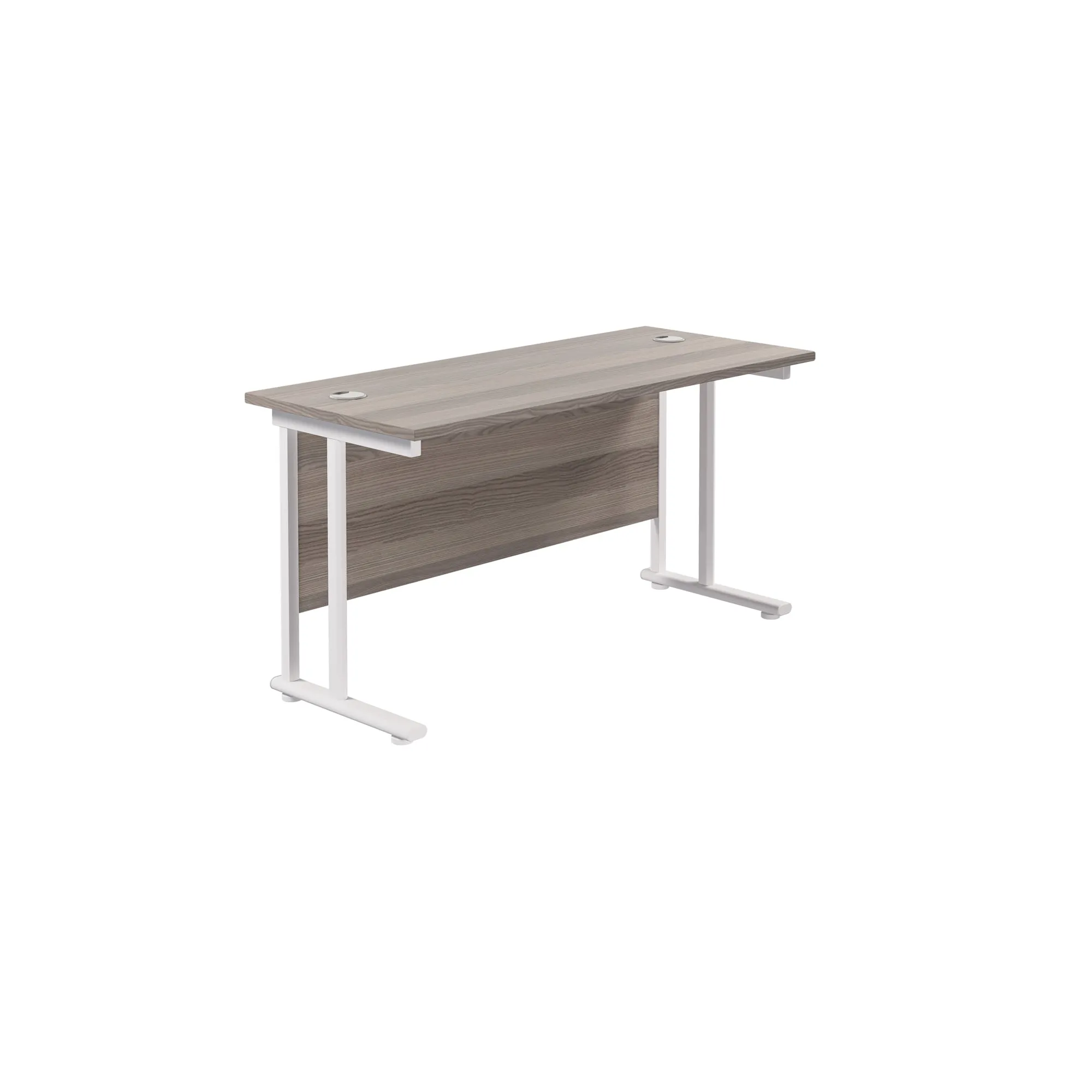 Twin Upright Straight 1200mm Slim Desk