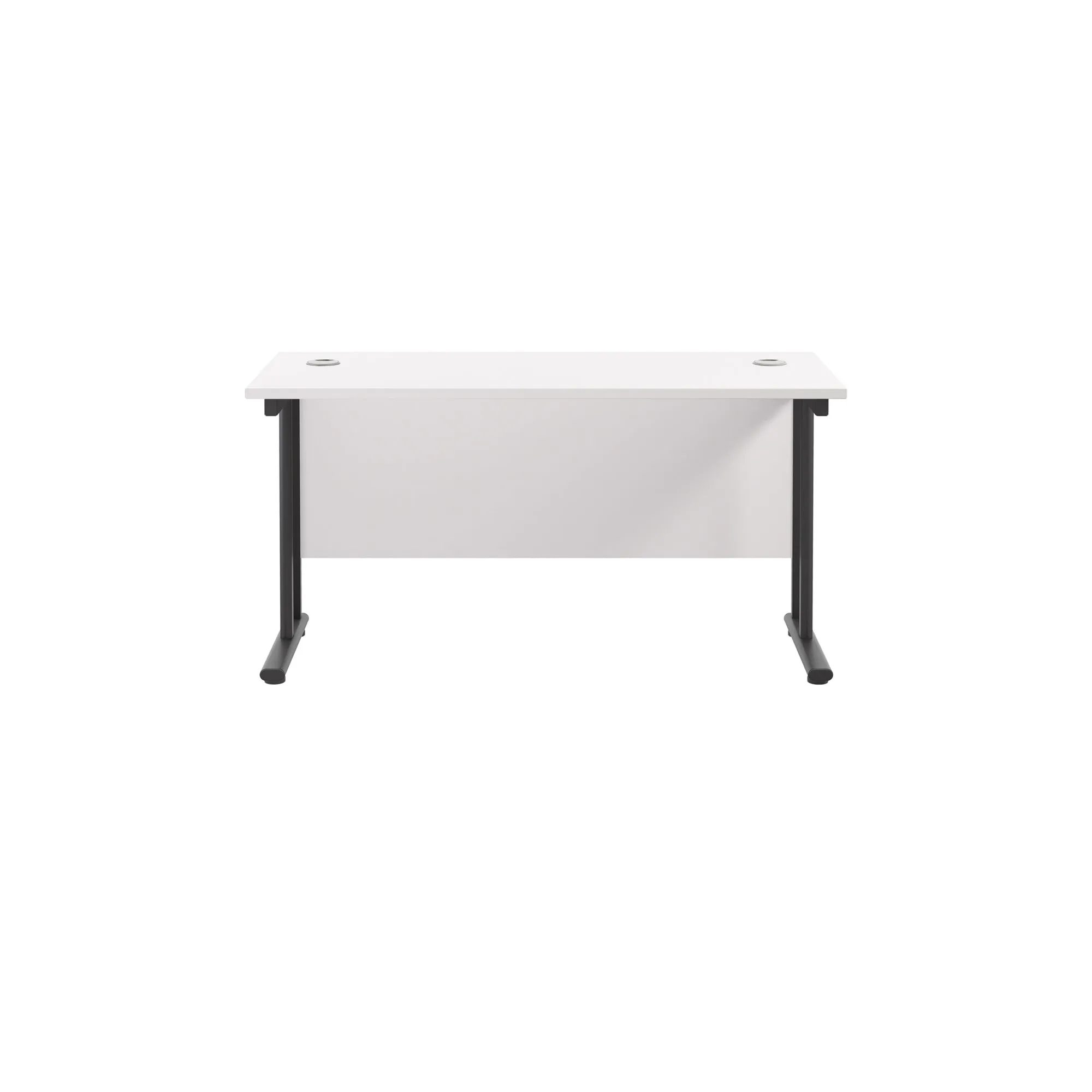 Twin Upright Straight 1200mm Slim Desk