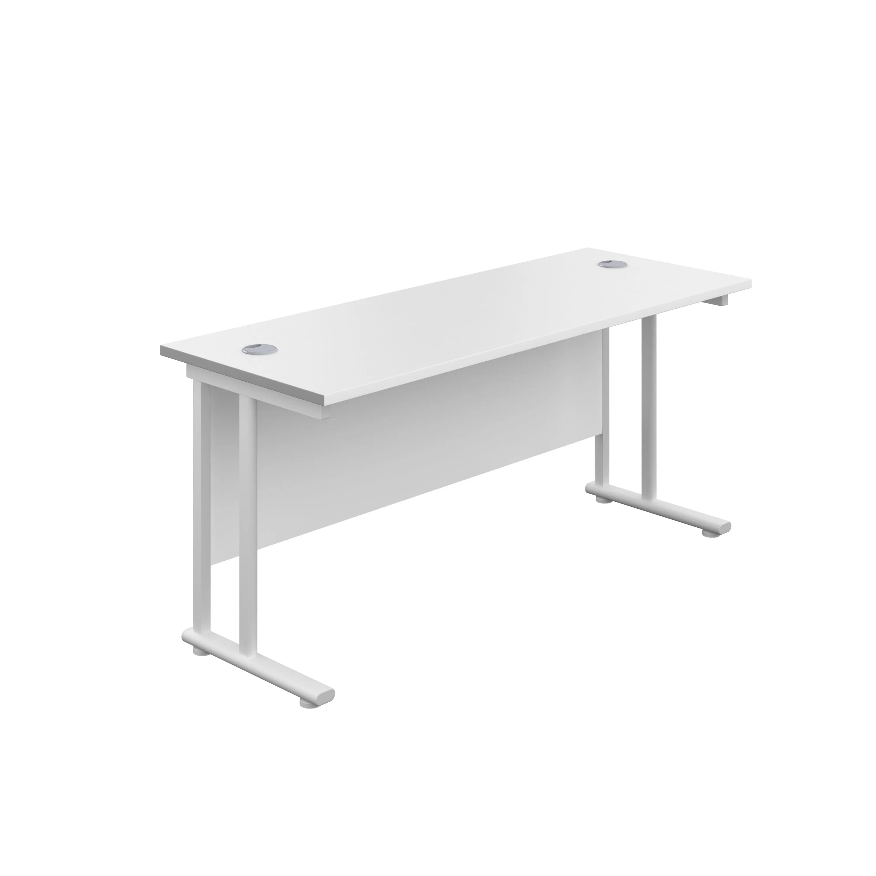 Twin Upright Straight 1200mm Slim Desk
