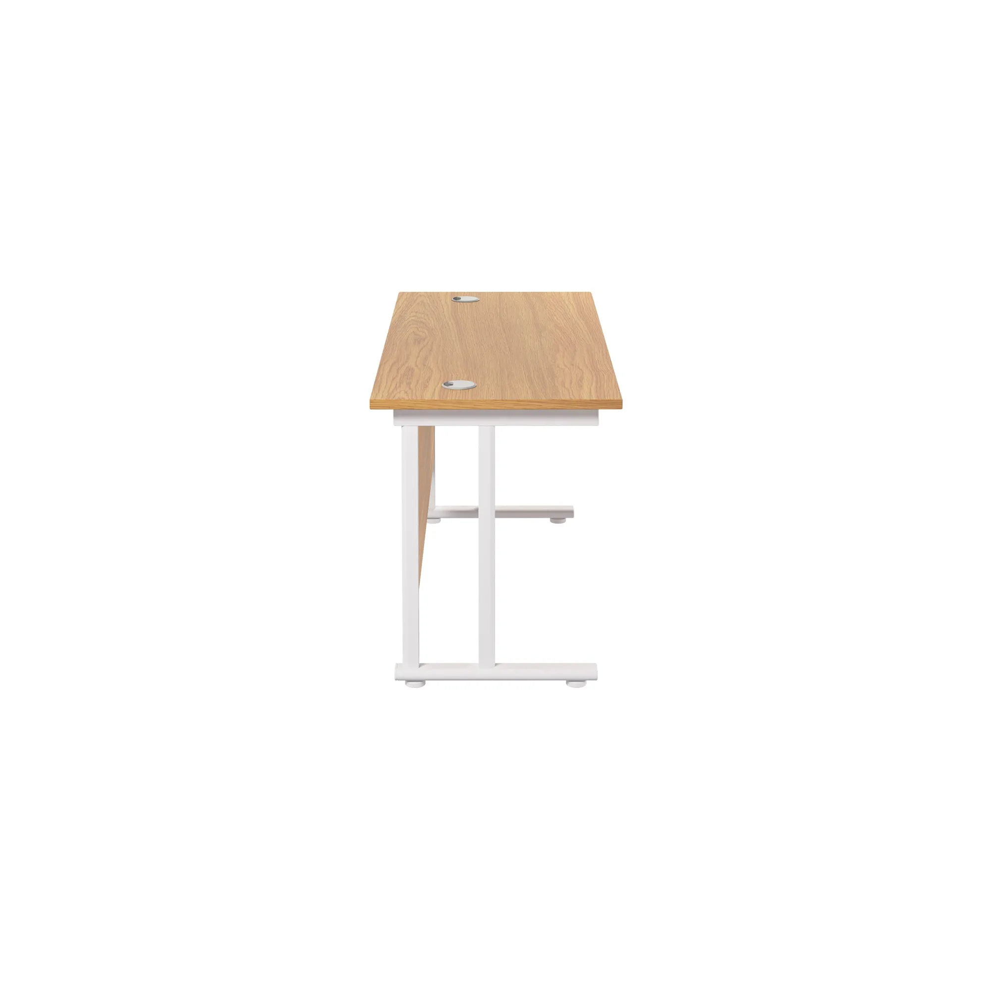 Twin Upright Straight 1200mm Slim Desk