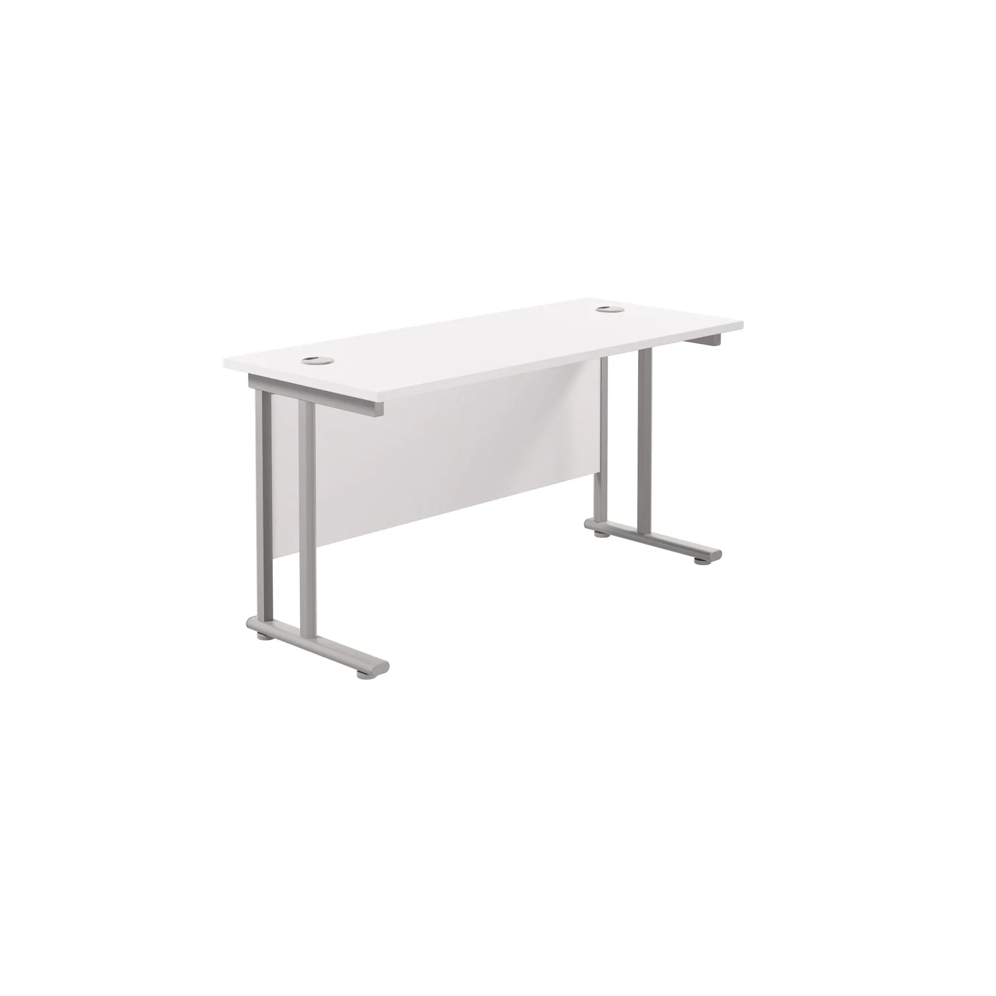 Twin Upright Straight 1200mm Slim Desk