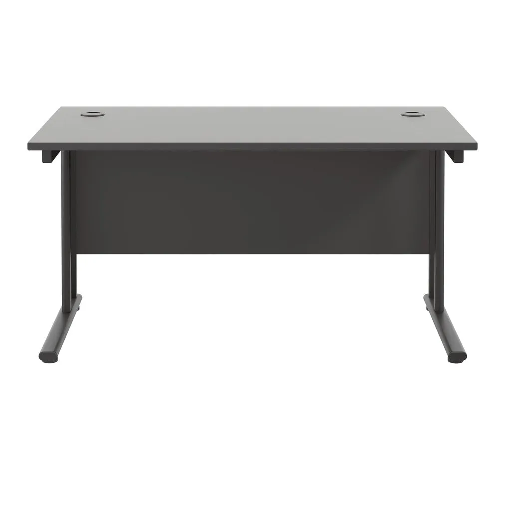 Twin Upright Straight 1400mm Desk