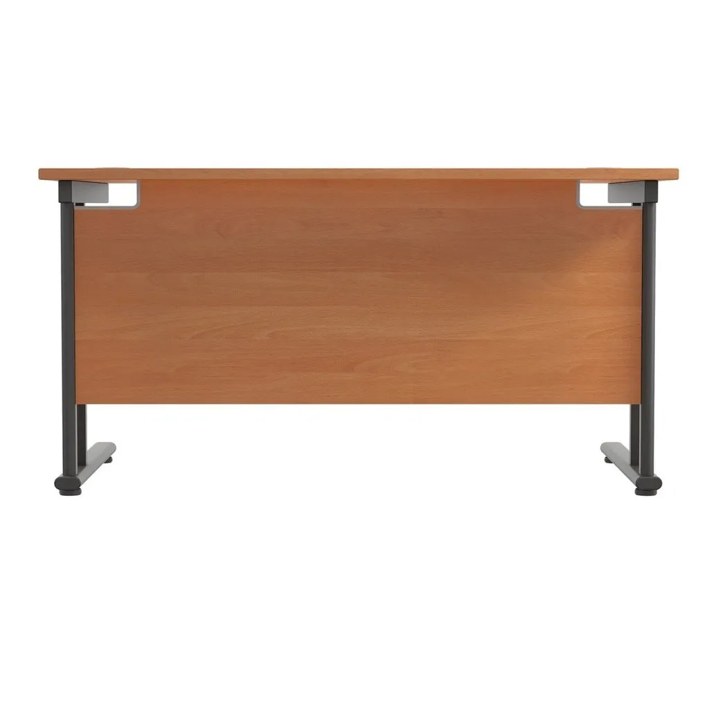 Twin Upright Straight 1400mm Desk