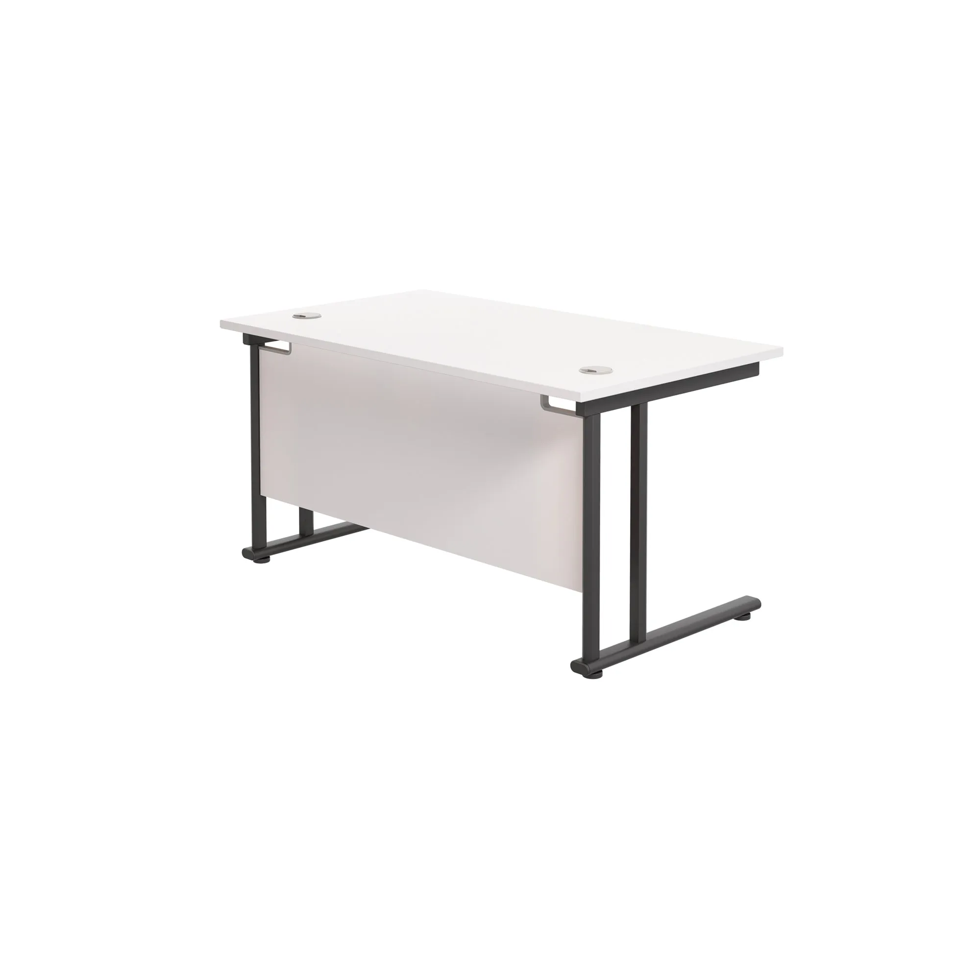 Twin Upright Straight 1400mm Desk