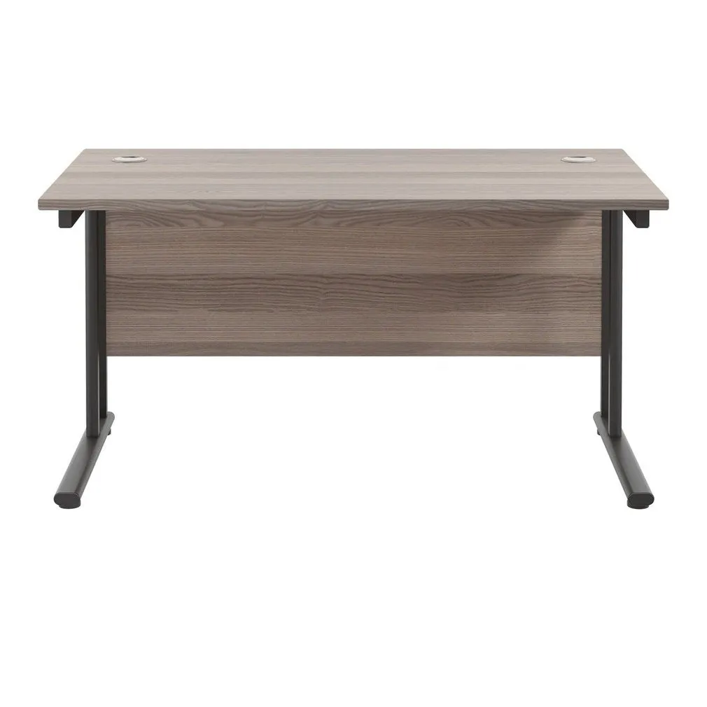Twin Upright Straight 1400mm Desk