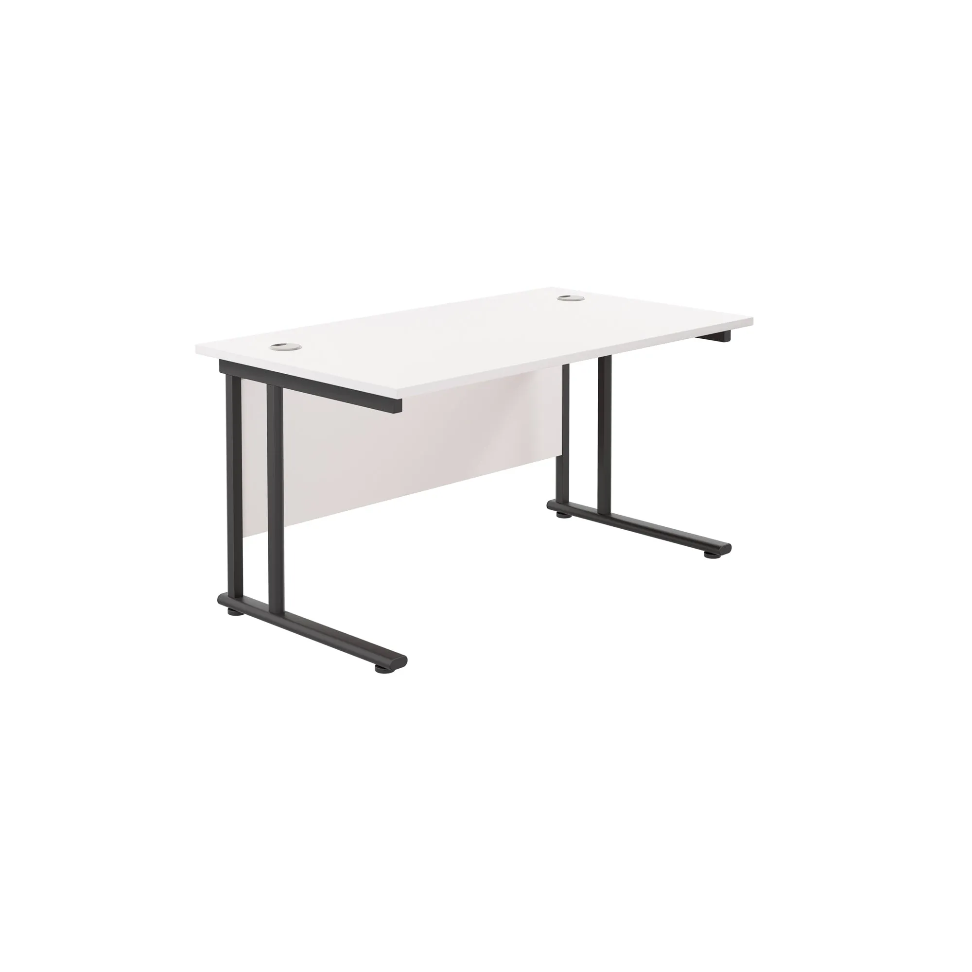 Twin Upright Straight 1400mm Desk
