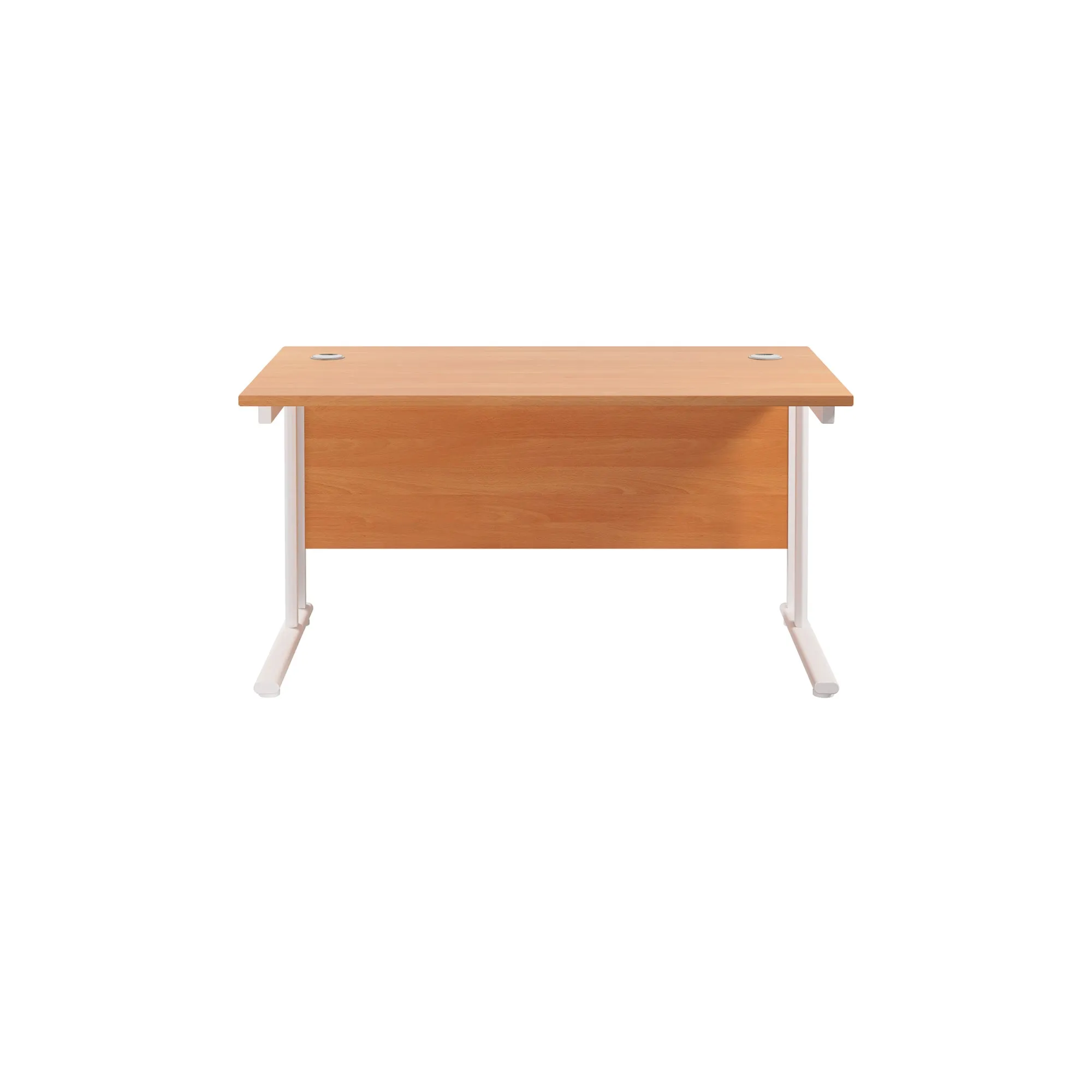 Twin Upright Straight 1400mm Desk