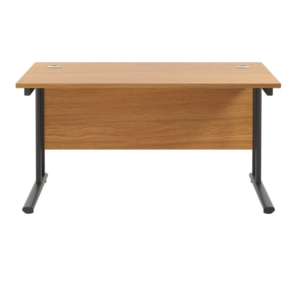 Twin Upright Straight 1400mm Desk